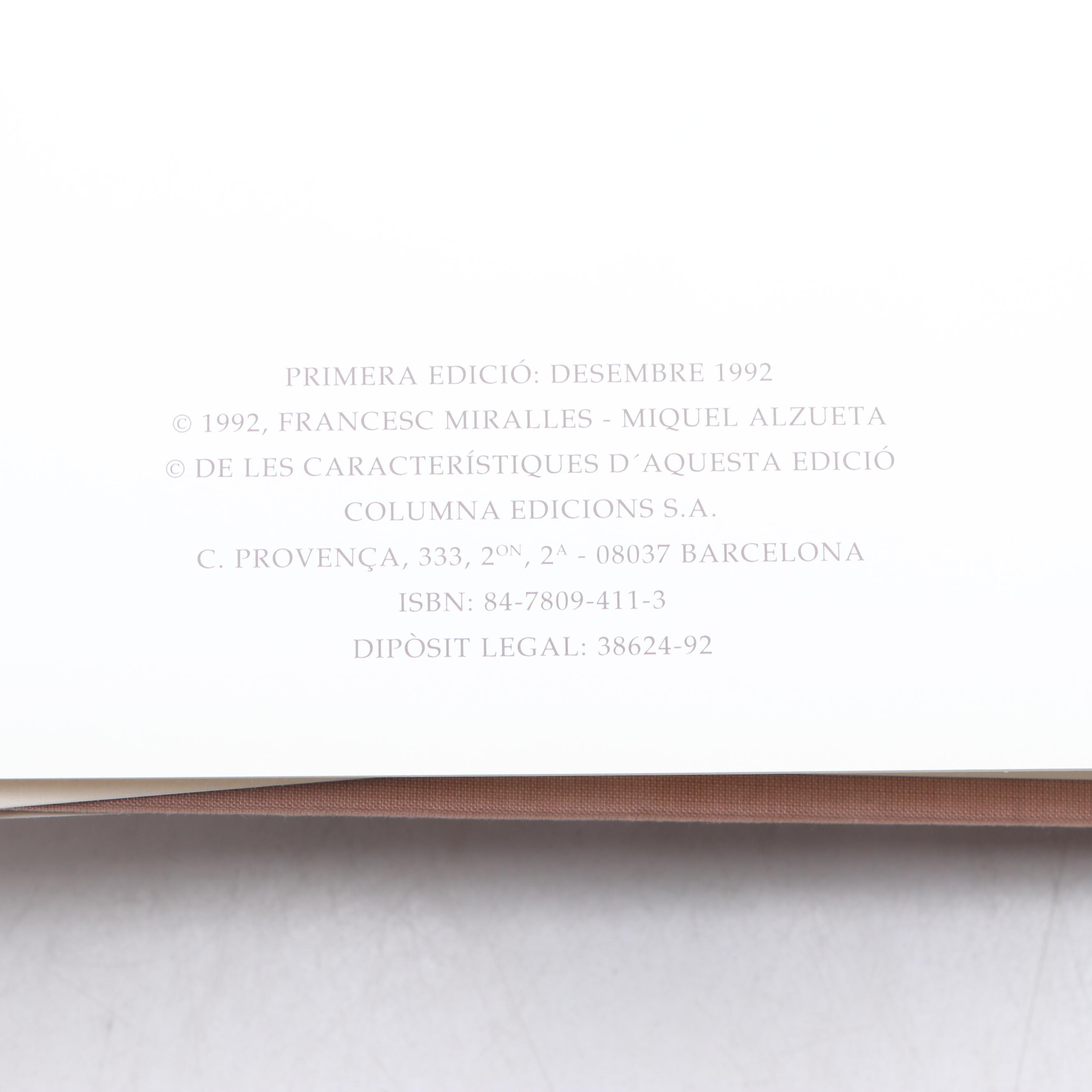 First Edition "Alvar" by Francesc Miralles and Miquel Alzueta, 1992