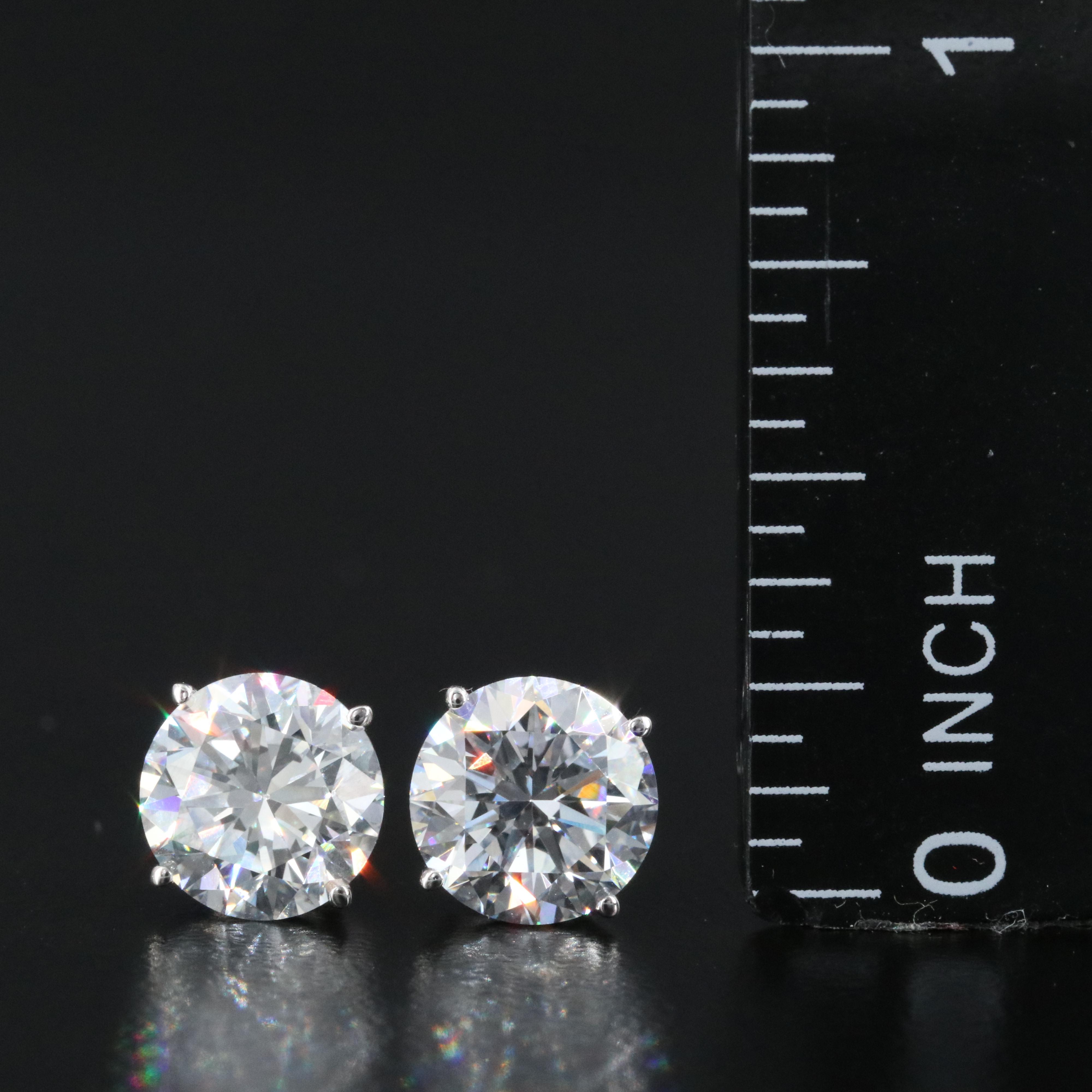 14K 2.94 CTW Lab Grown Diamond Solitaire Earrings