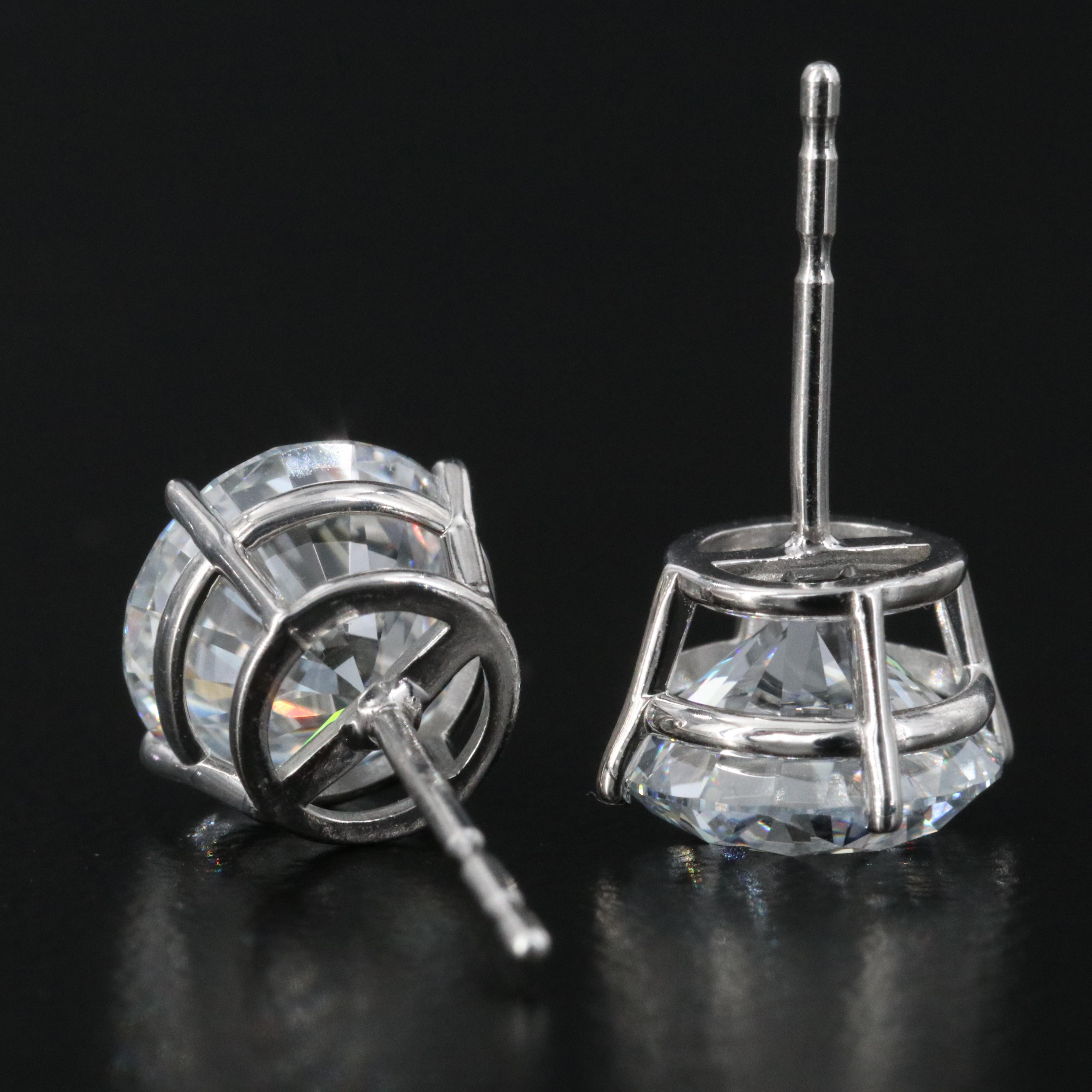 14K 2.94 CTW Lab Grown Diamond Solitaire Earrings