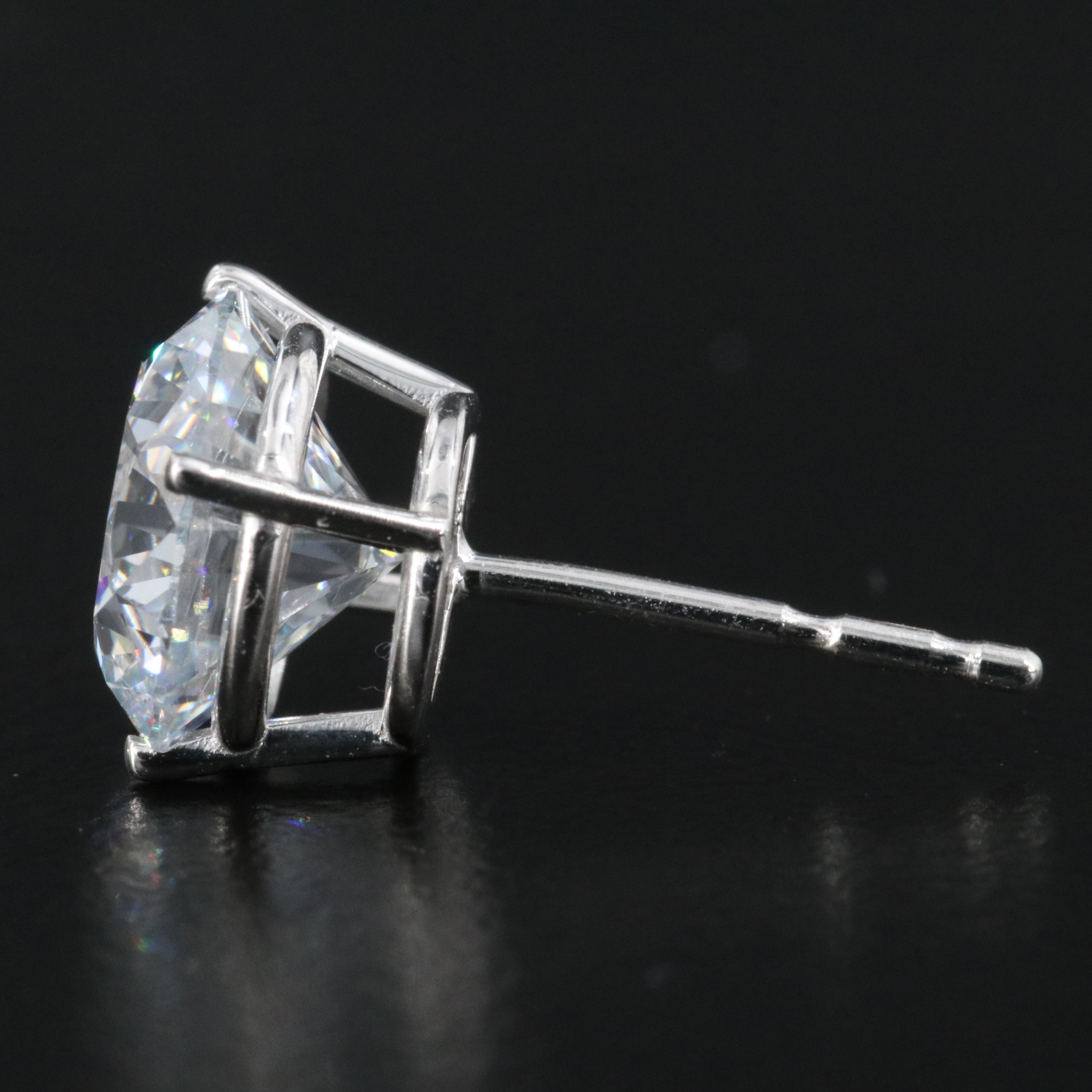 14K 2.94 CTW Lab Grown Diamond Solitaire Earrings