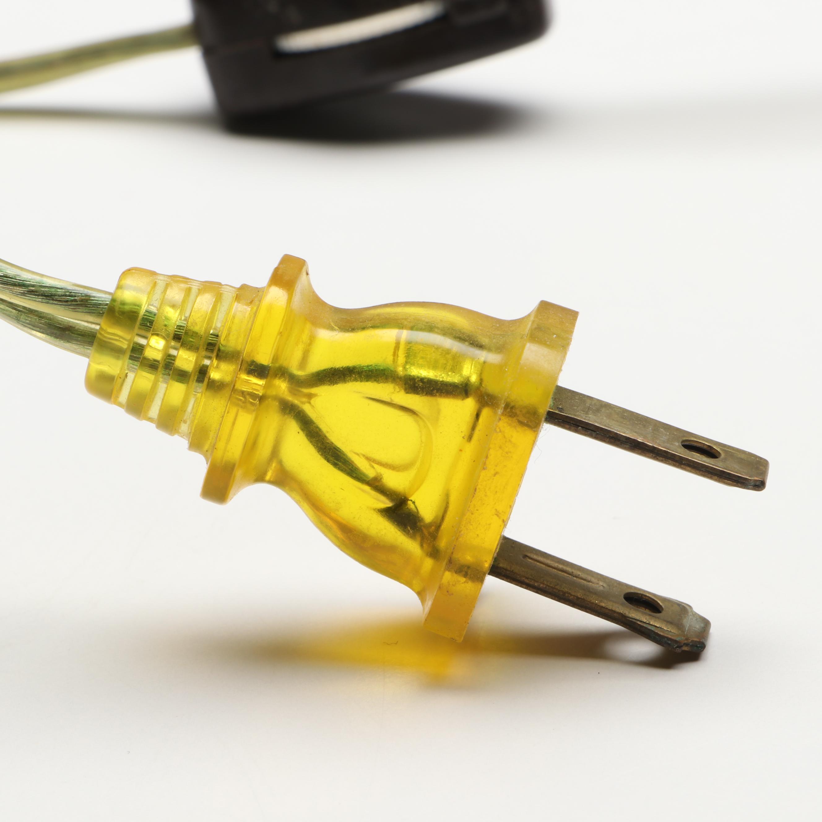 Pilgrim Glass Pebbled Cranberry Pitcher Converted Lamps