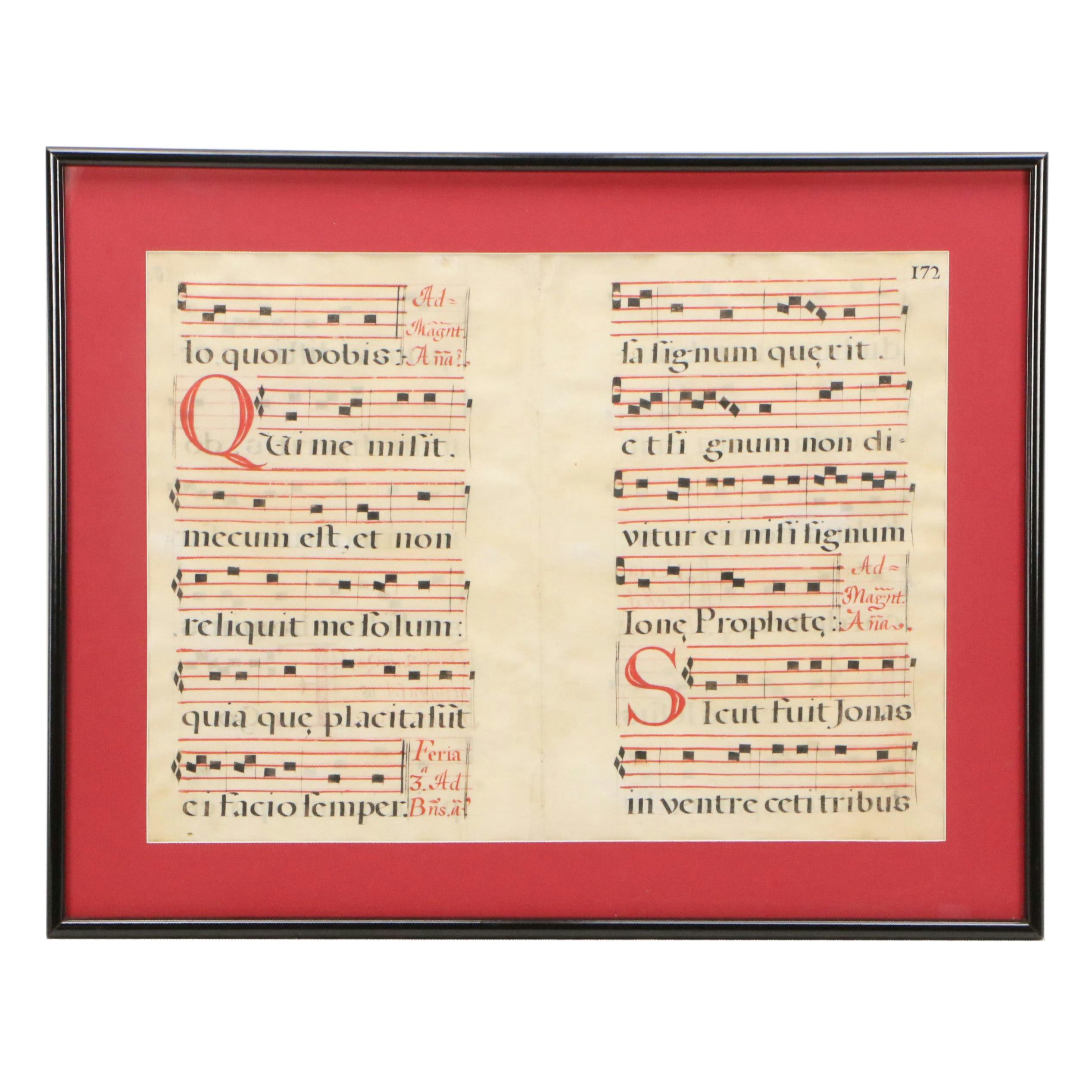 Gregorian Chant Manuscript