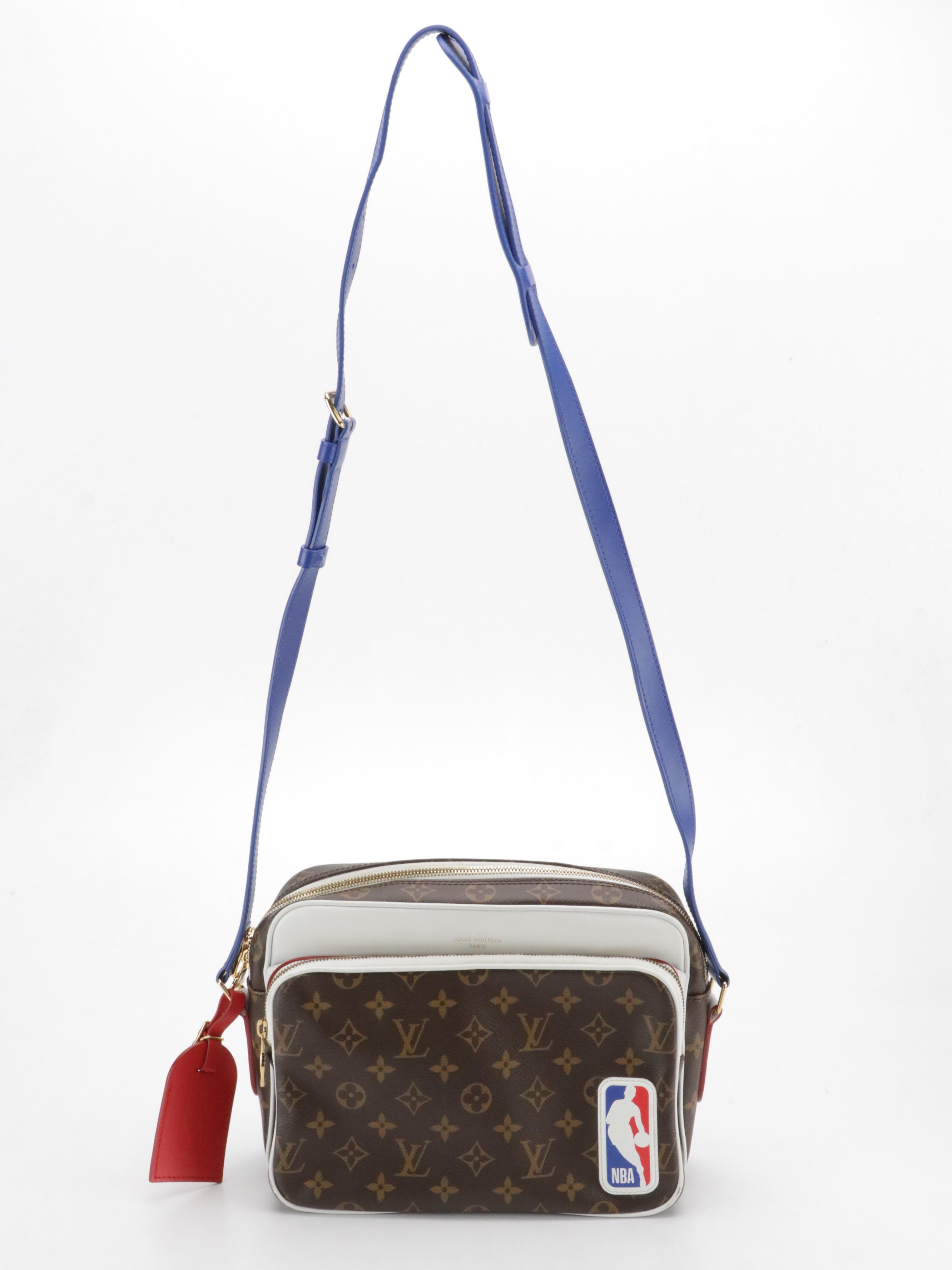 Louis Vuitton x NBA Monogram and Leather Nil Messenger Bag with Box