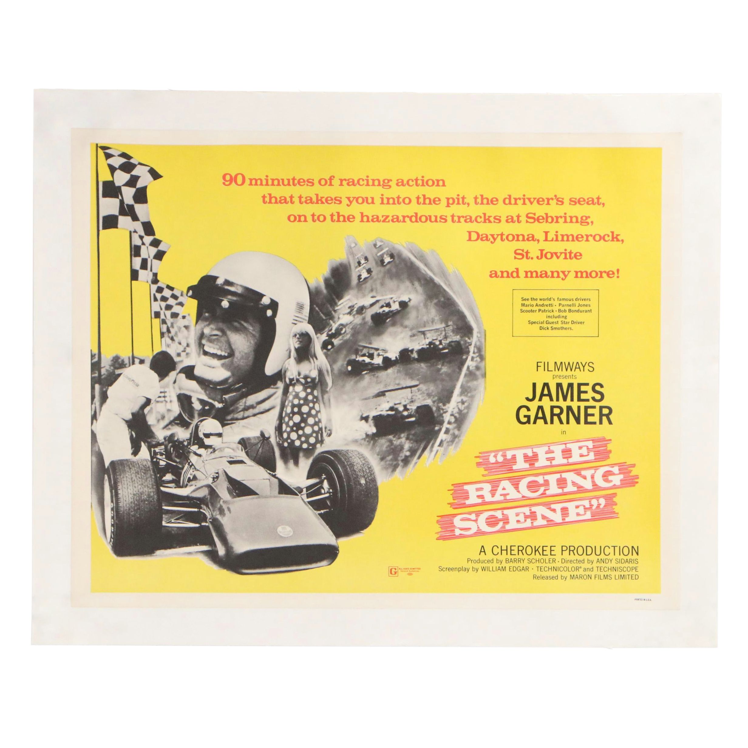 "The Racing Machine" Halftone Movie Poster