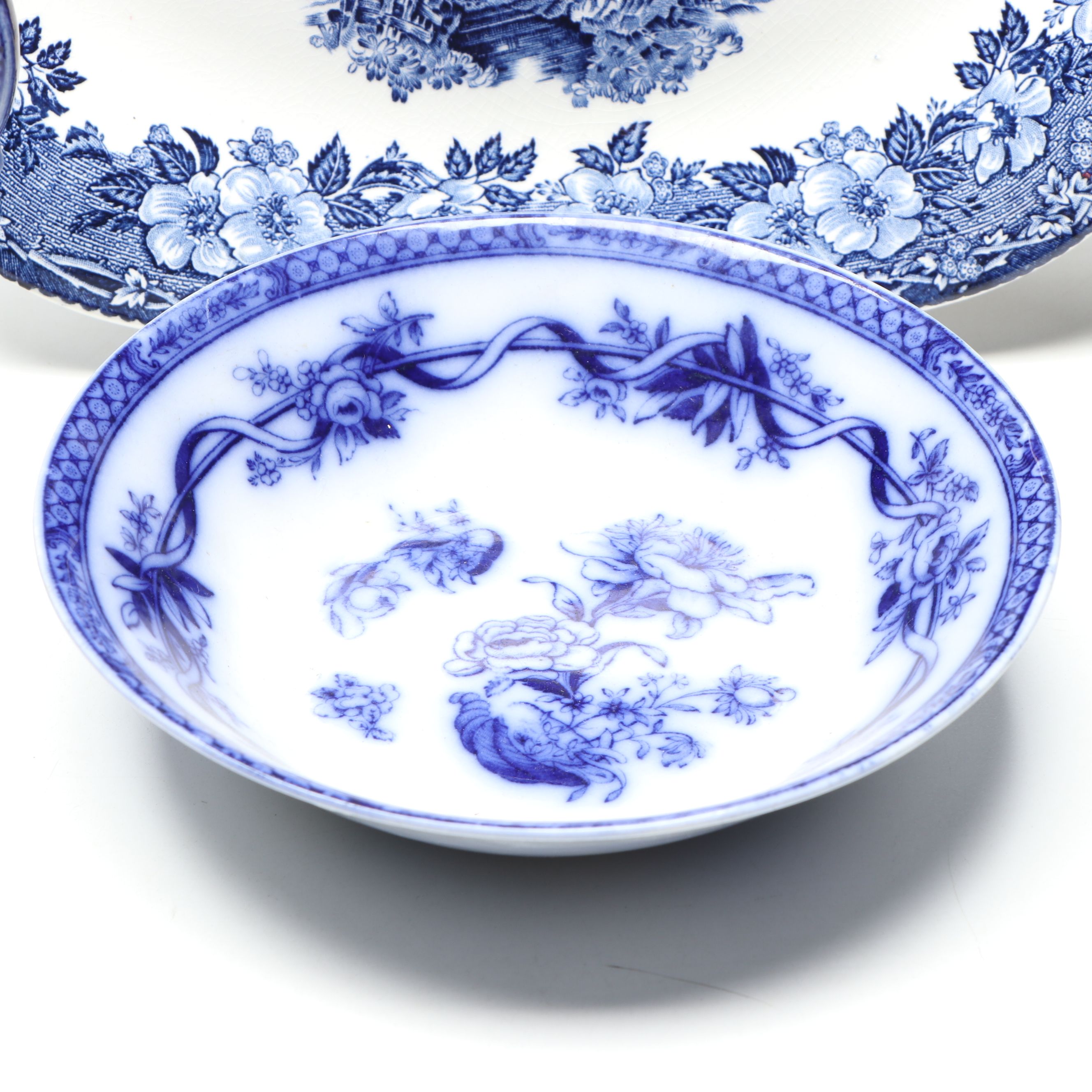 Staffordshire, Johnson Bros, and More Blue on White Porcelain Tableware