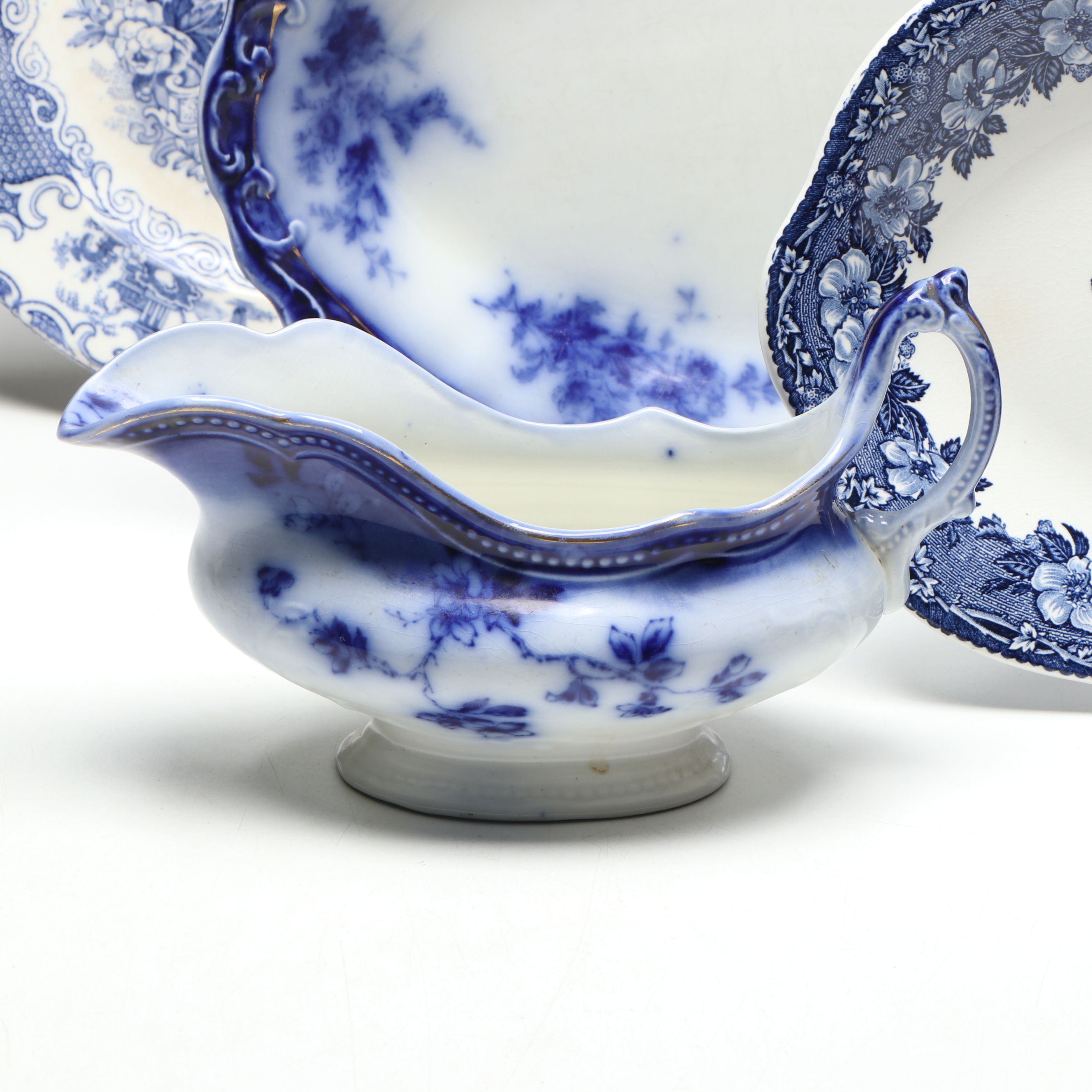 Staffordshire, Johnson Bros, and More Blue on White Porcelain Tableware
