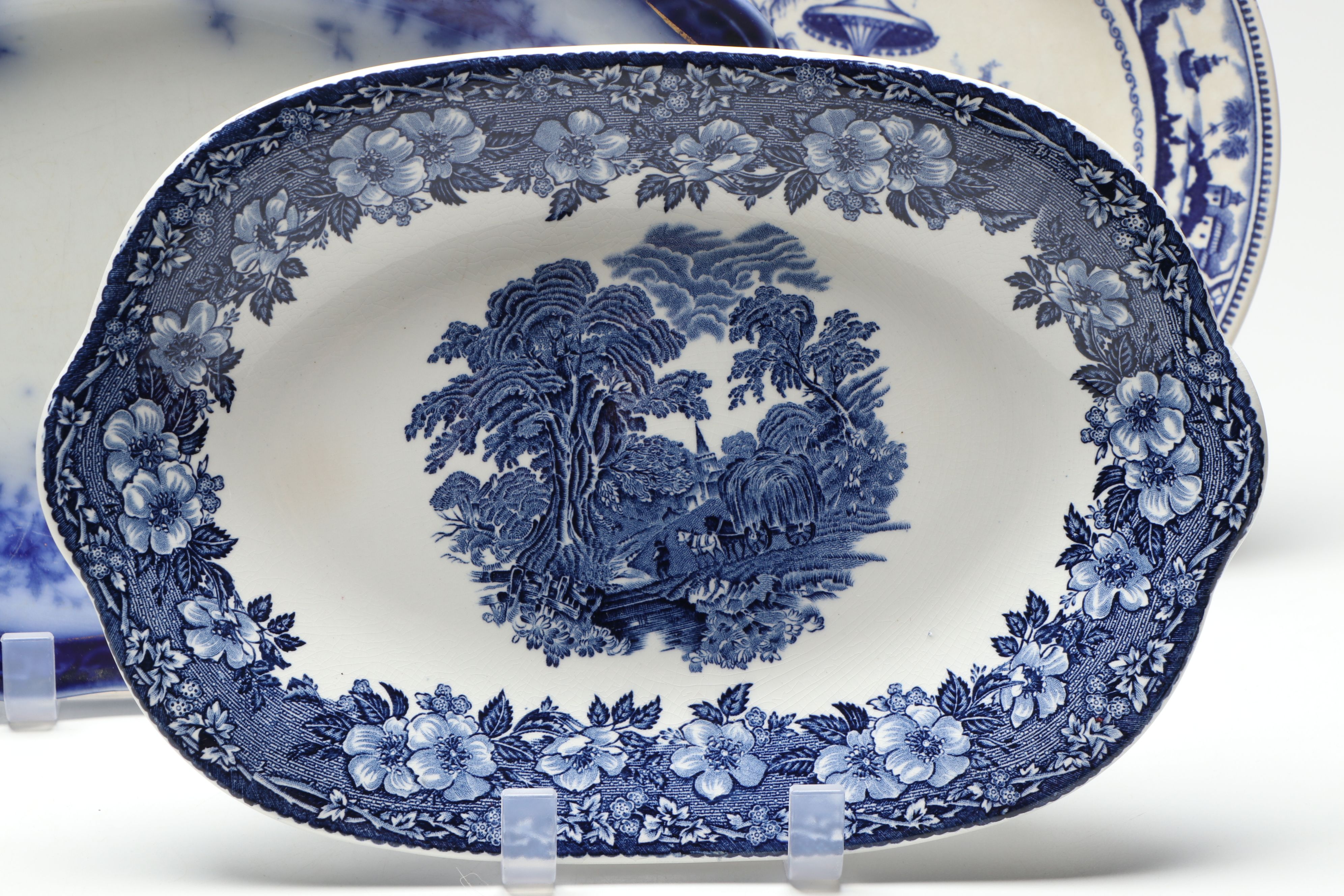 Staffordshire, Johnson Bros, and More Blue on White Porcelain Tableware