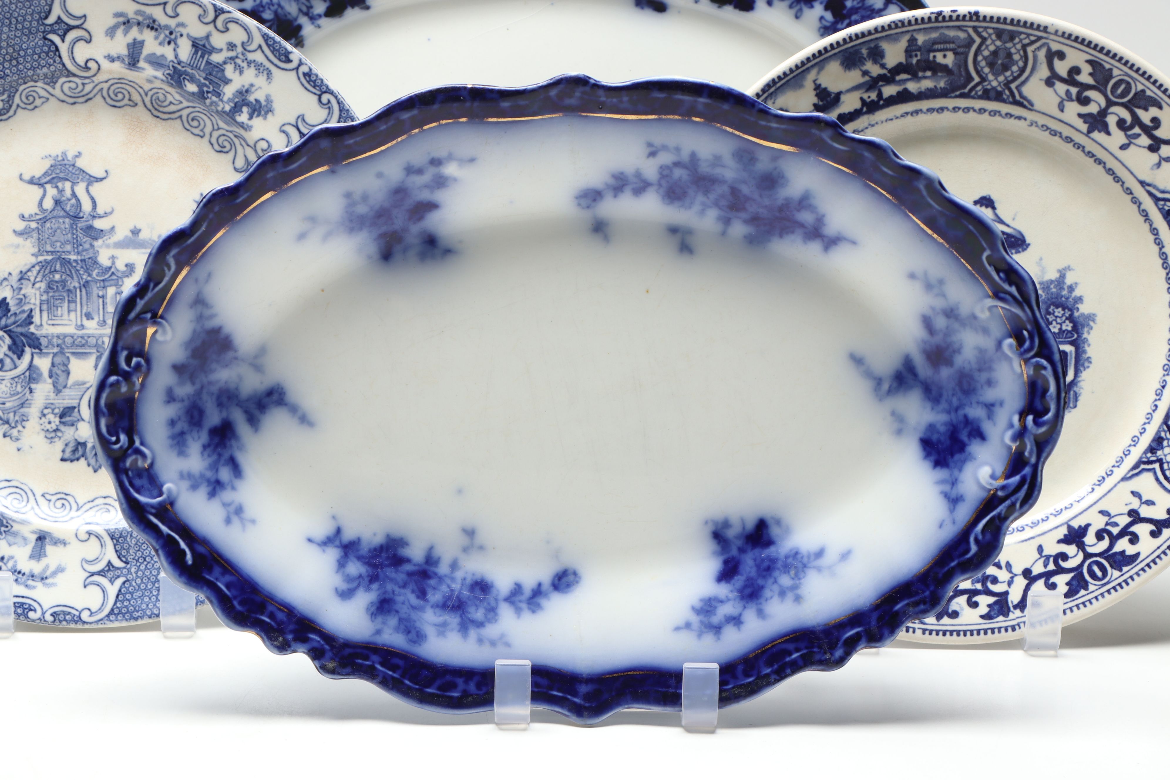 Staffordshire, Johnson Bros, and More Blue on White Porcelain Tableware