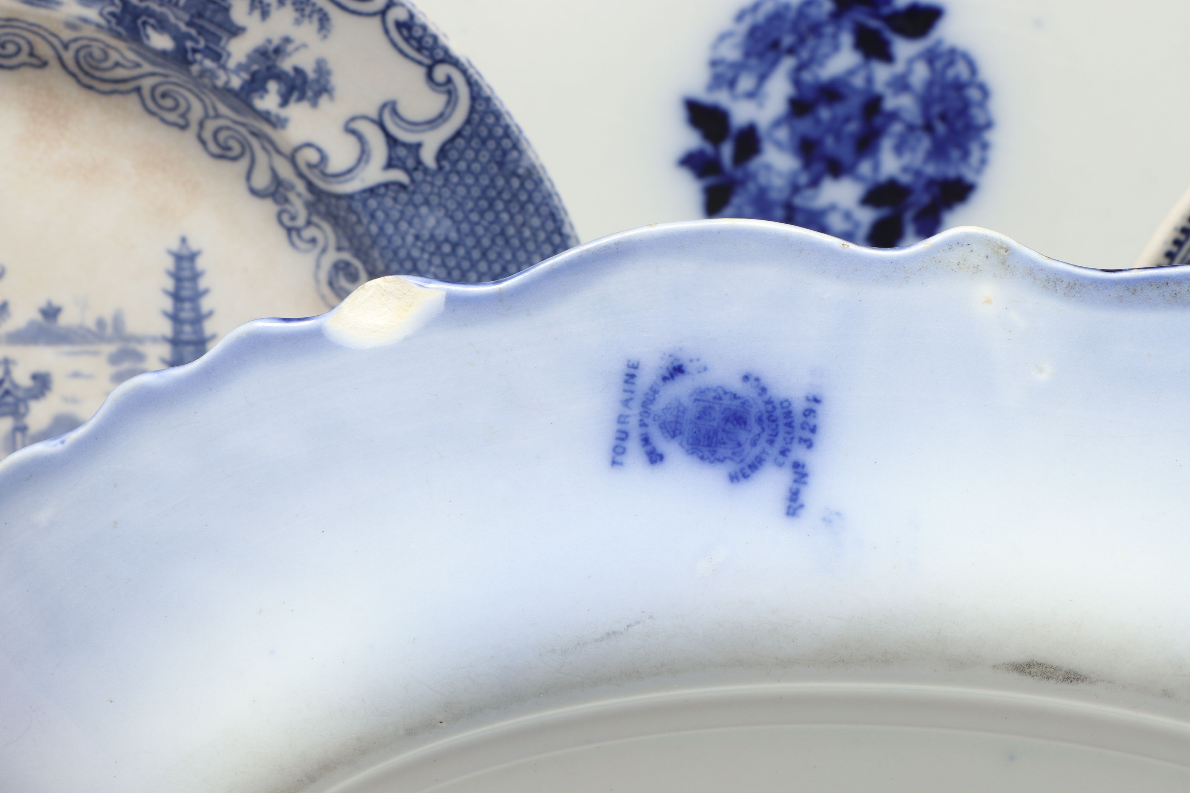 Staffordshire, Johnson Bros, and More Blue on White Porcelain Tableware