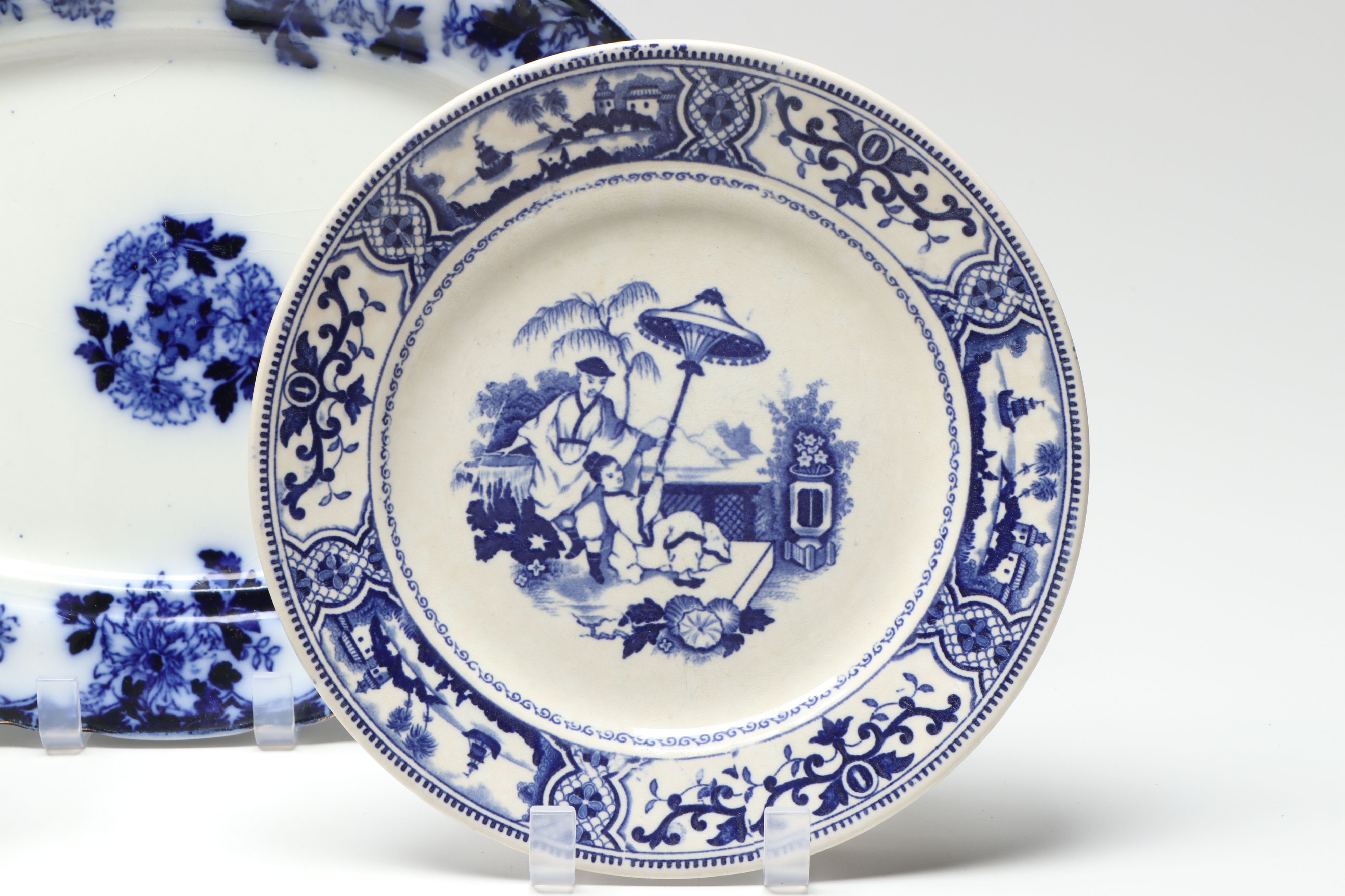 Staffordshire, Johnson Bros, and More Blue on White Porcelain Tableware