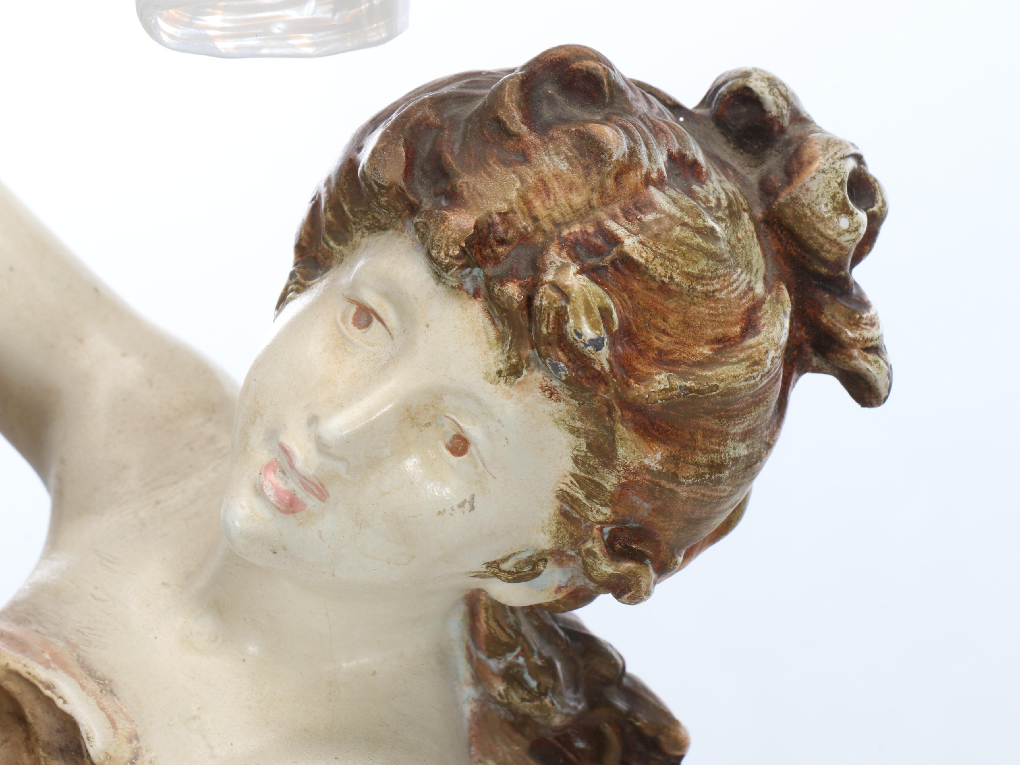 Art Nouveau Style Figural Table Lamp