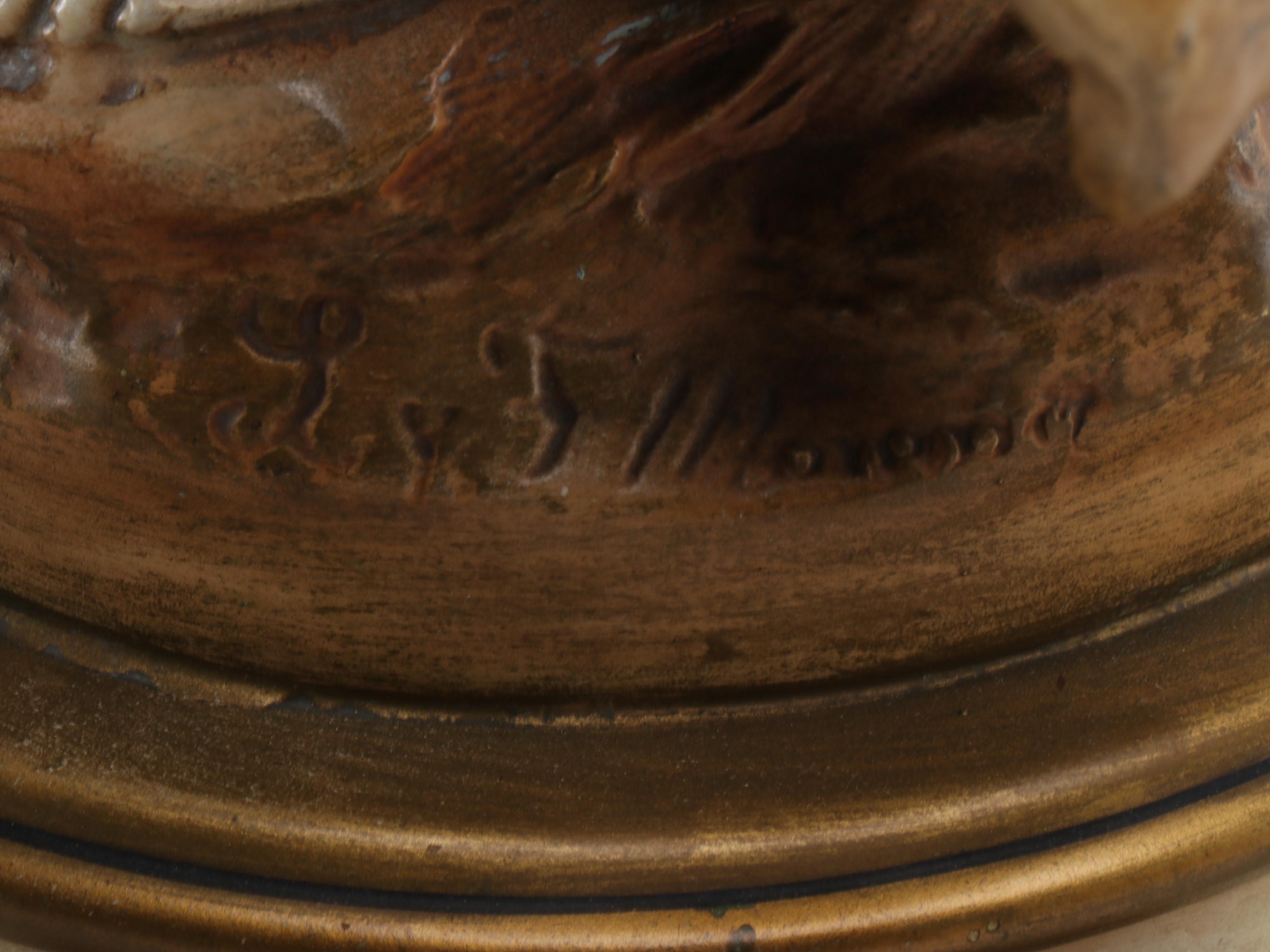 Art Nouveau Style Figural Table Lamp