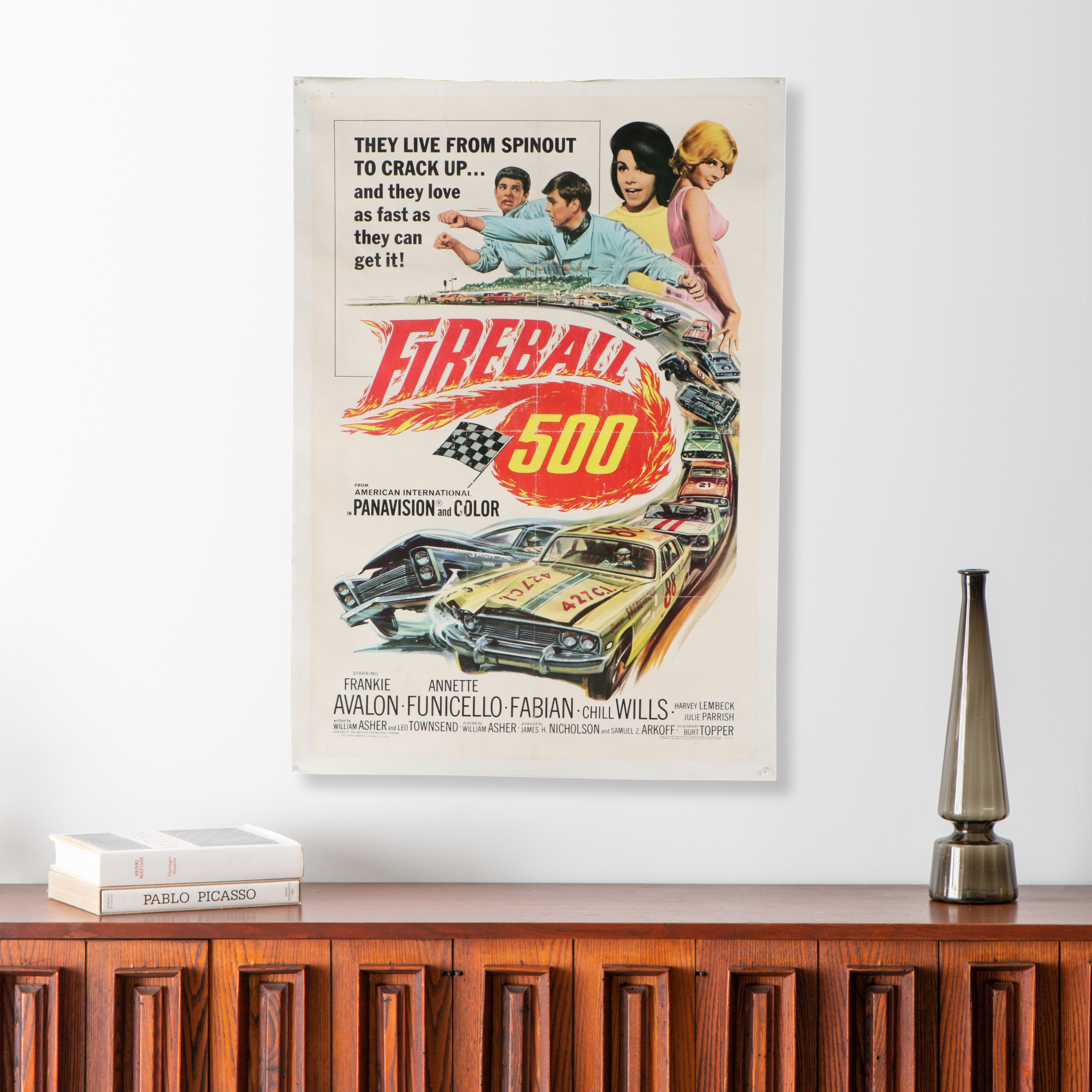 "Fireball 500" Offset Lithograph Movie Poster