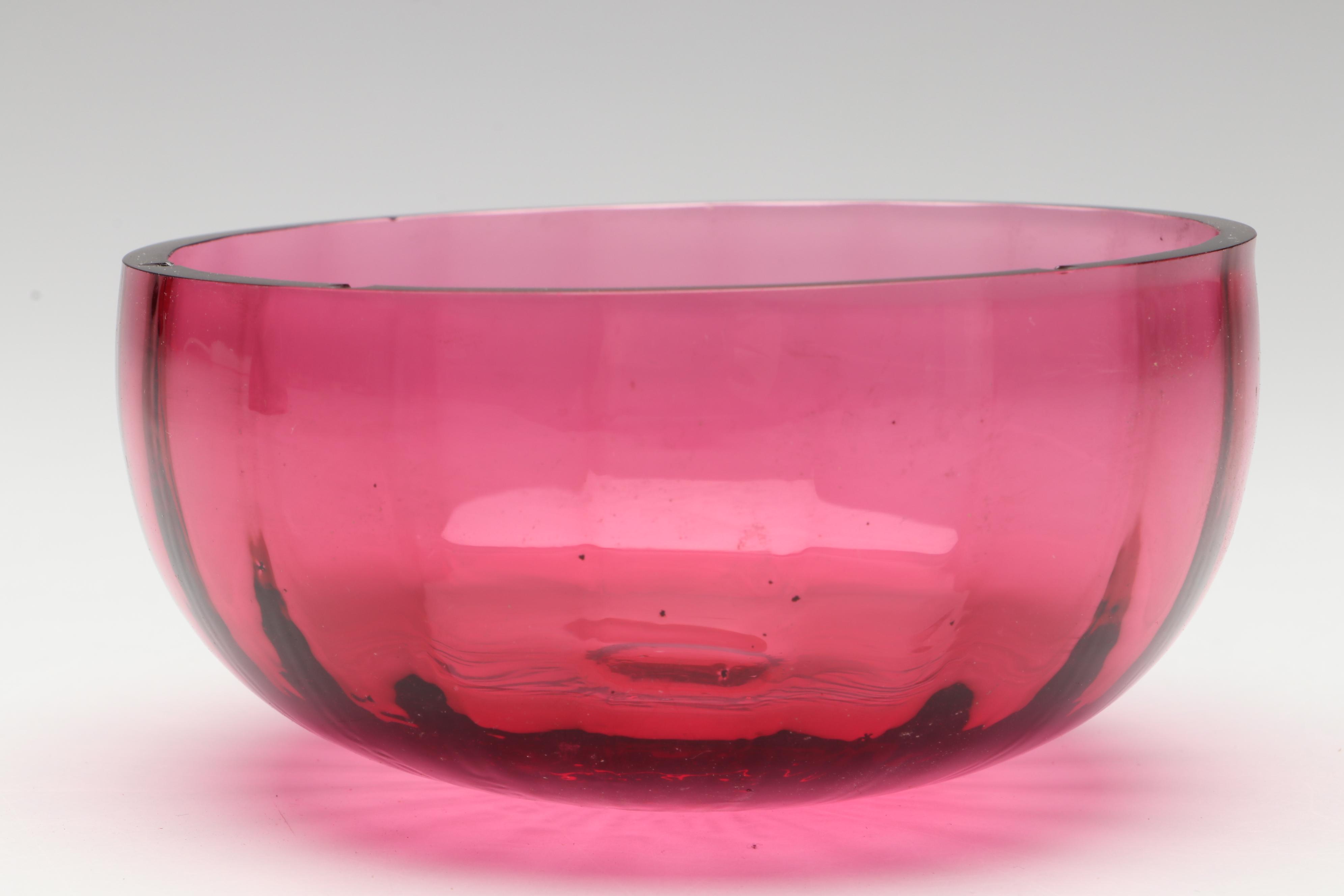 Pilgrim Cranberry Glass Pitcher with Bud Vase, Lidded Jar and Other Décor