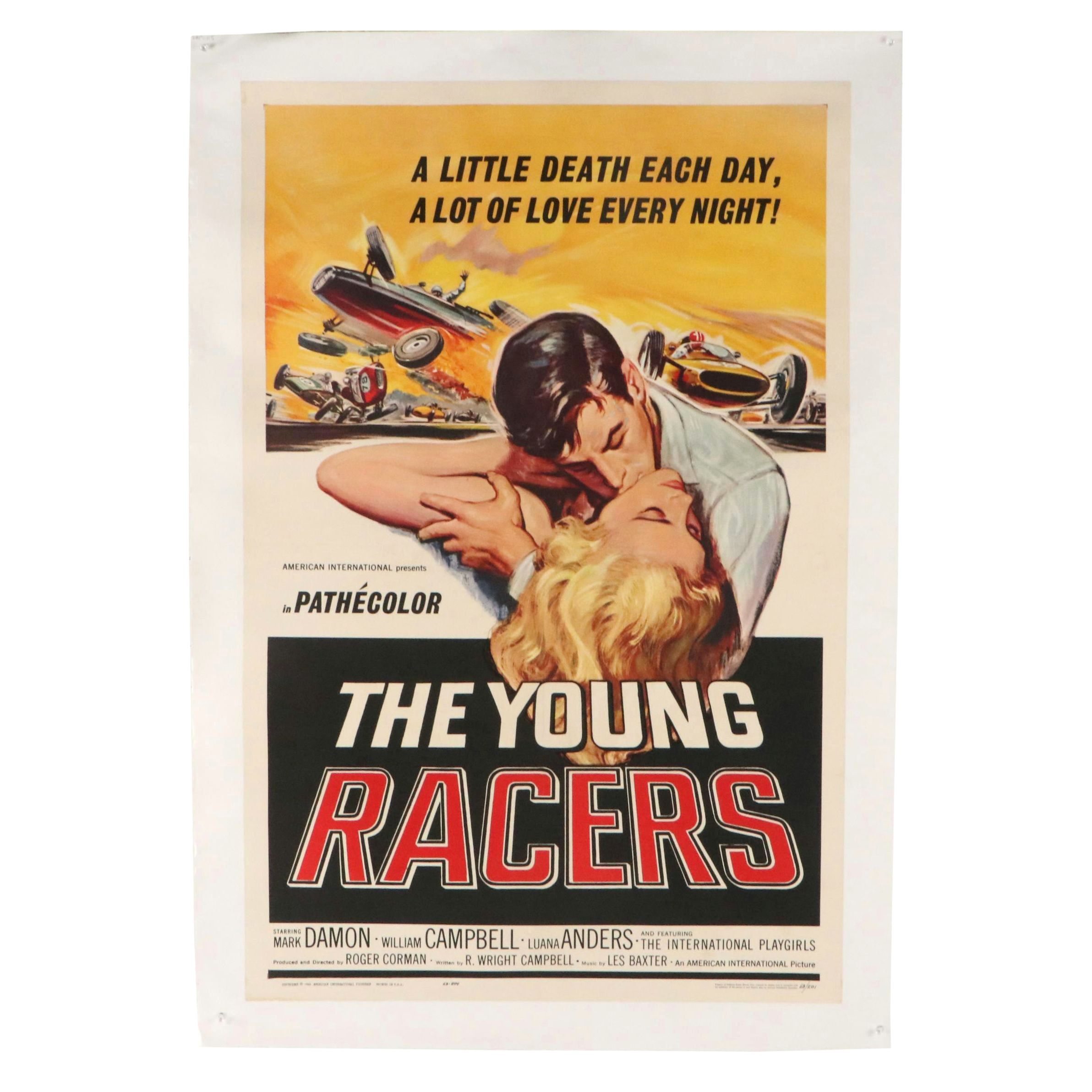 "The Young Racers" Offset Lithograph Movie Poster