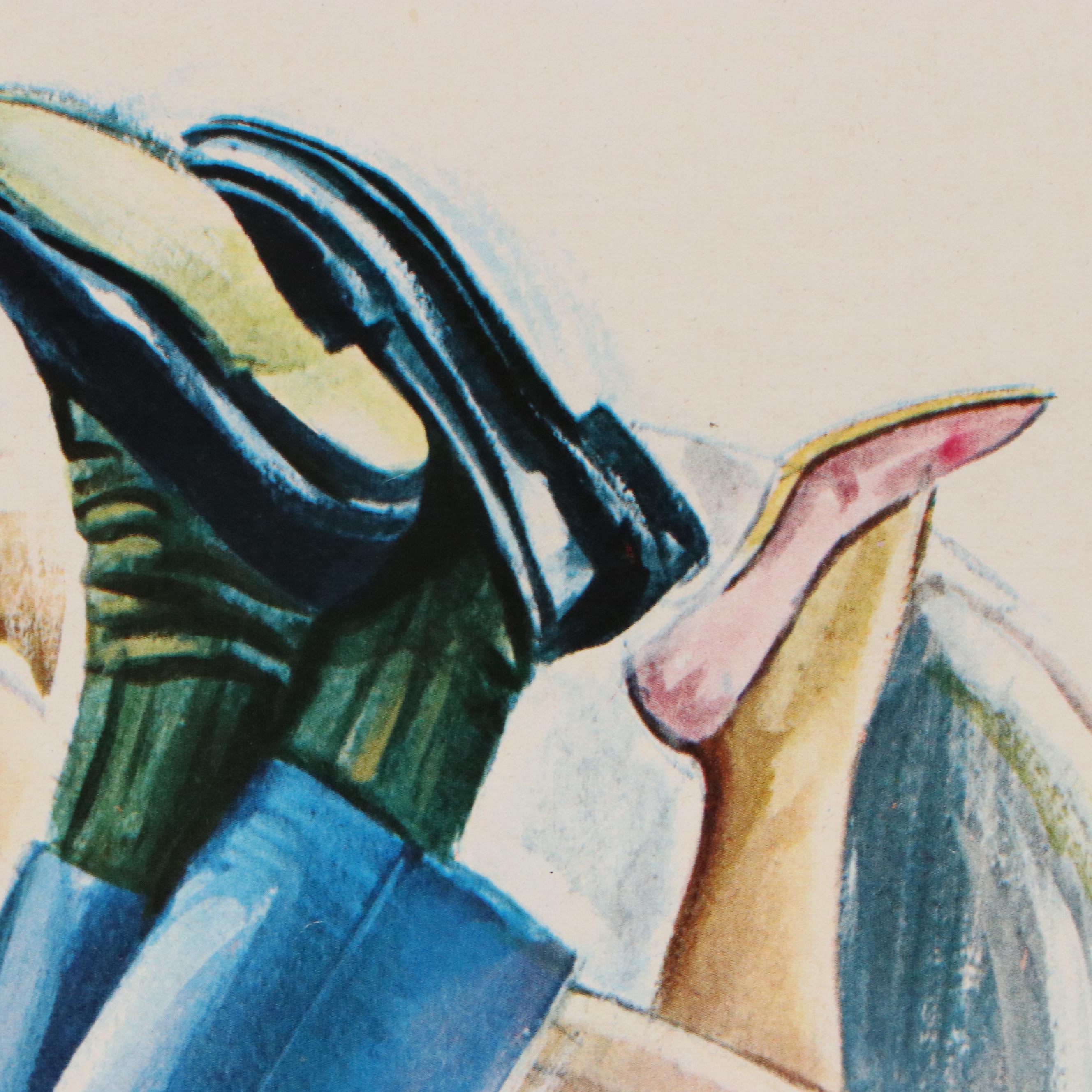 Steve McQueen Offset Movie Poster "Per Favore Non Toccate Le Palline"