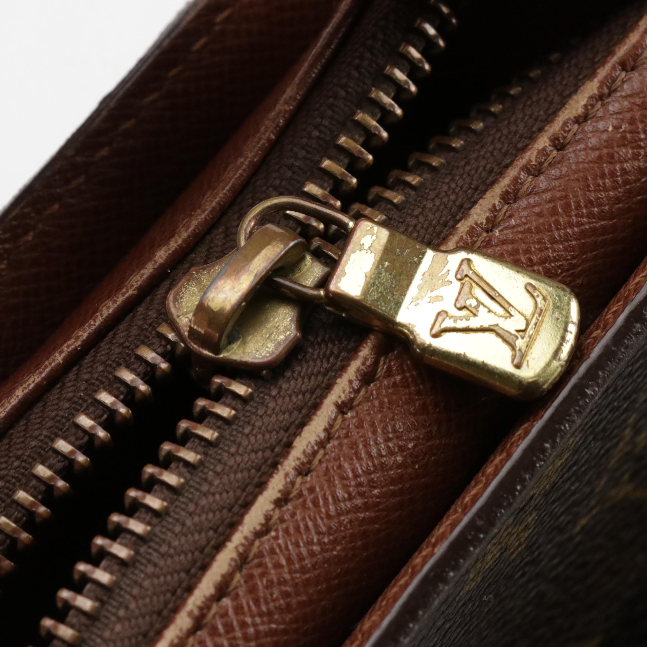 Louis Vuitton Pochette Orsay Wristlet in Monogram Canvas with Leather Trim