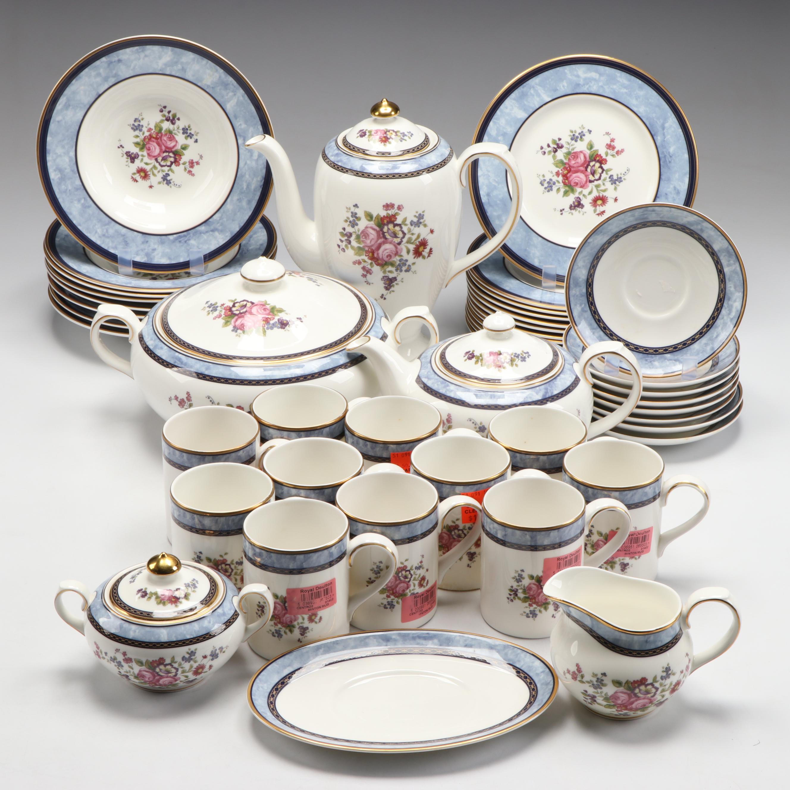 Royal Doulton "Centennial Rose" Tea and Coffee Service with More Dinnerware