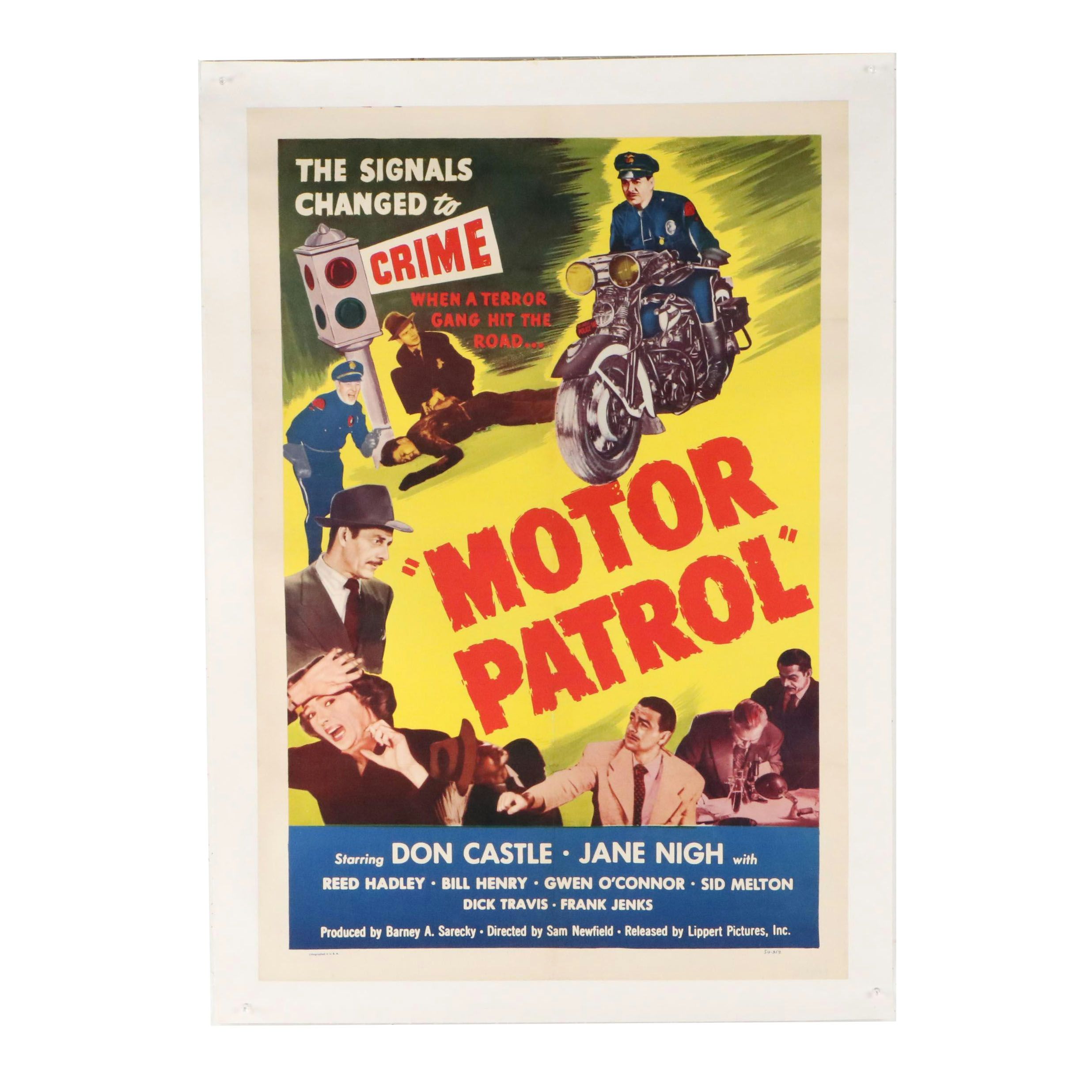 "Motor Patrol" Offset Lithograph Movie Poster