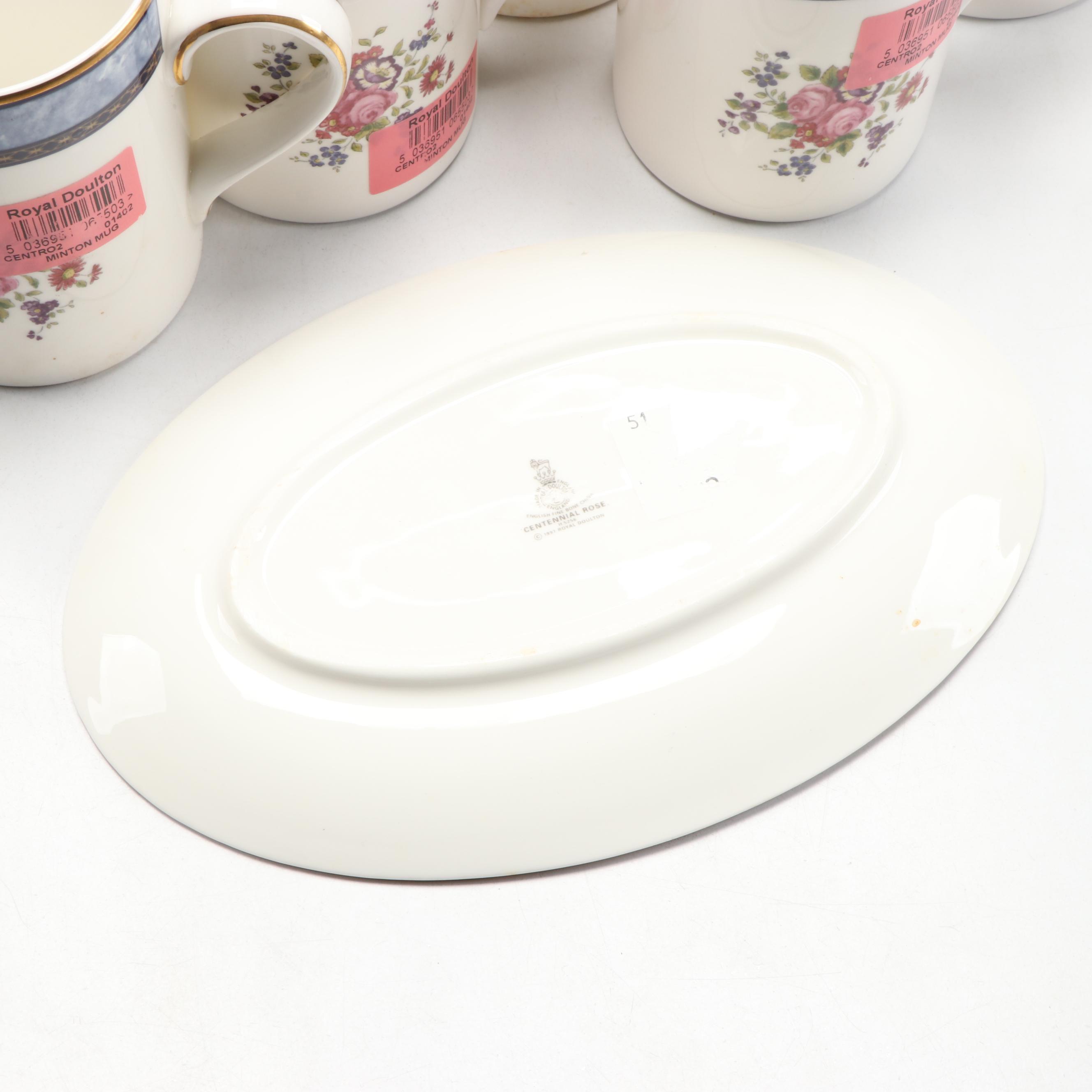 Royal Doulton "Centennial Rose" Tea and Coffee Service with More Dinnerware