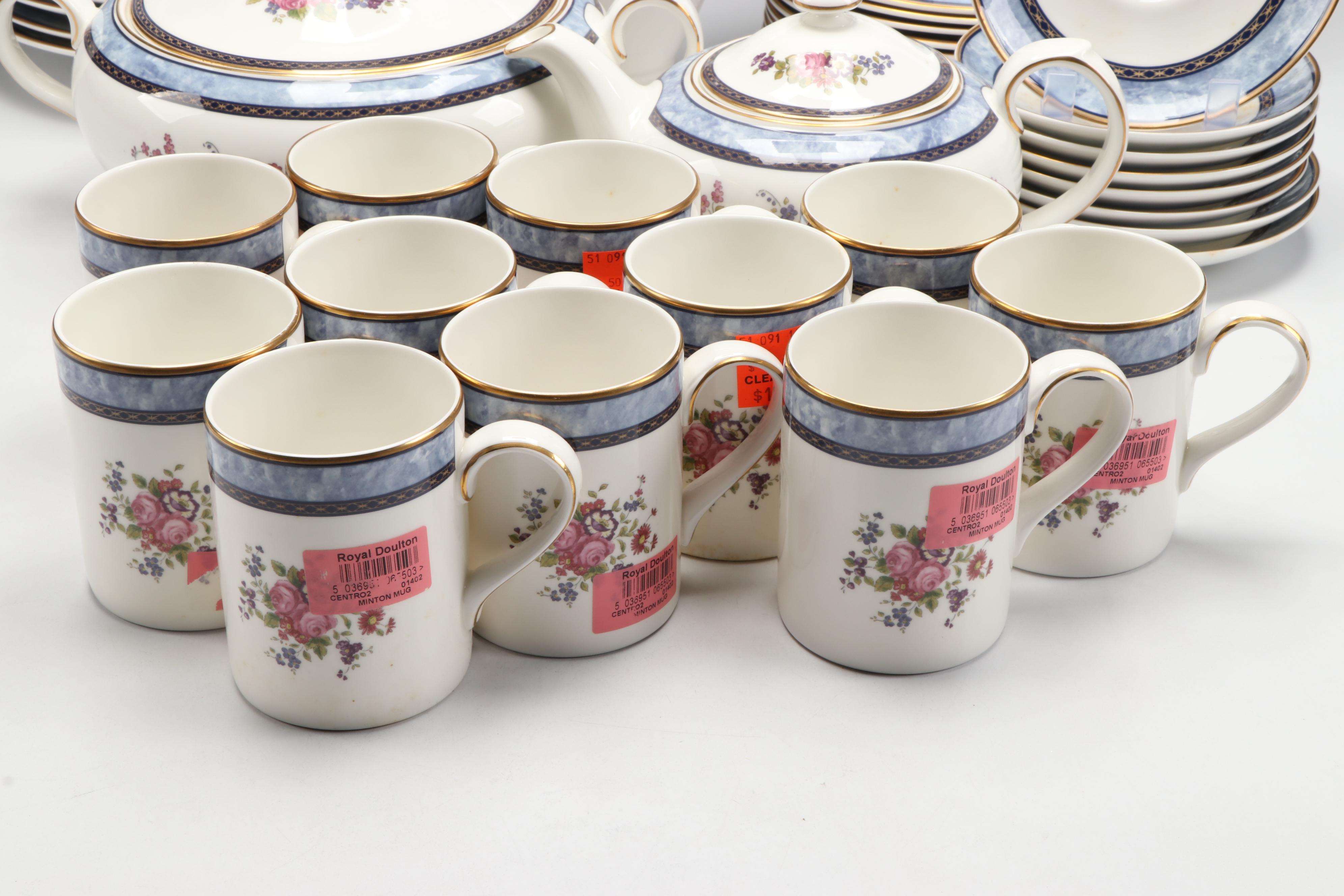 Royal Doulton "Centennial Rose" Tea and Coffee Service with More Dinnerware