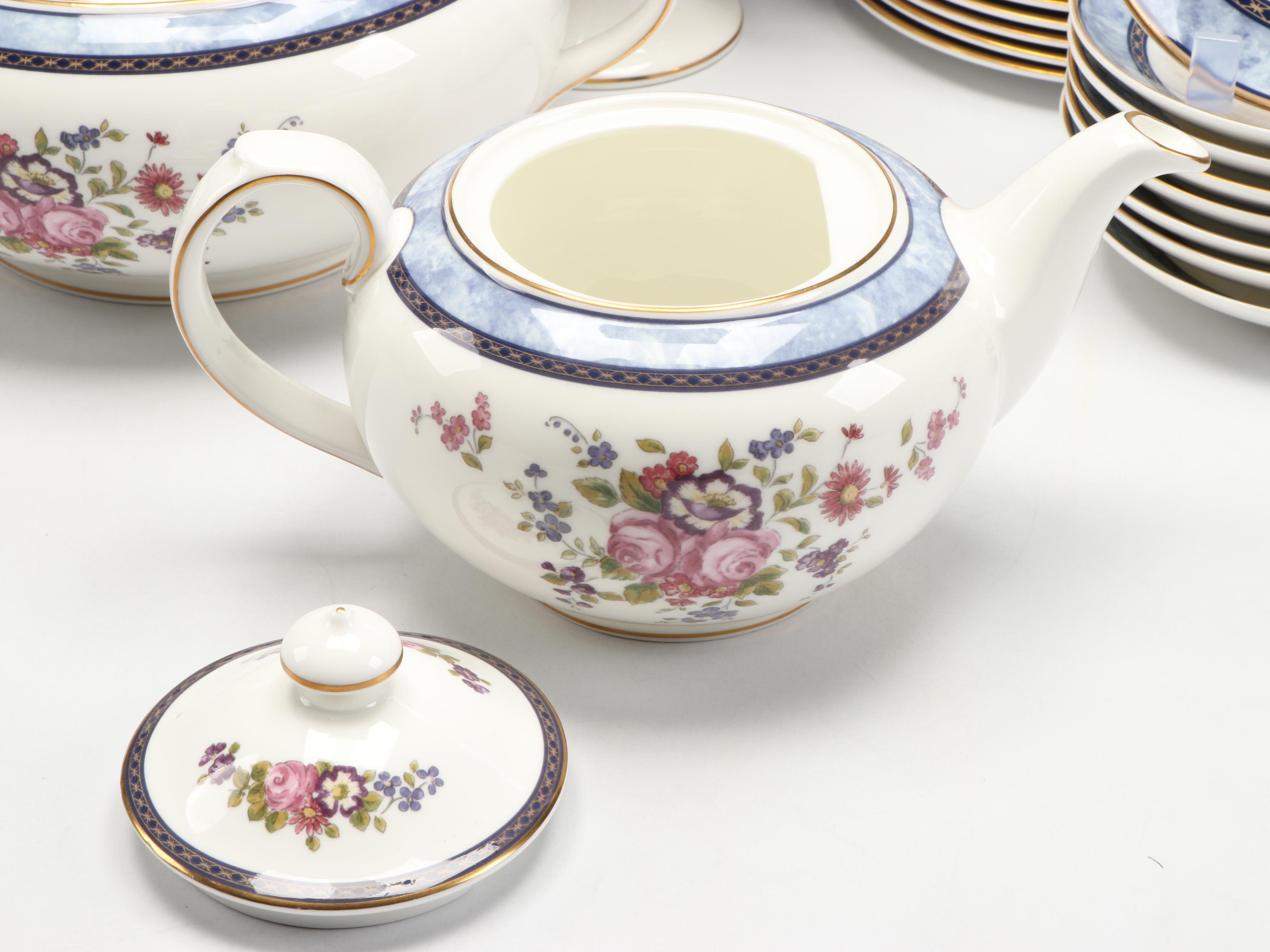 Royal Doulton "Centennial Rose" Tea and Coffee Service with More Dinnerware