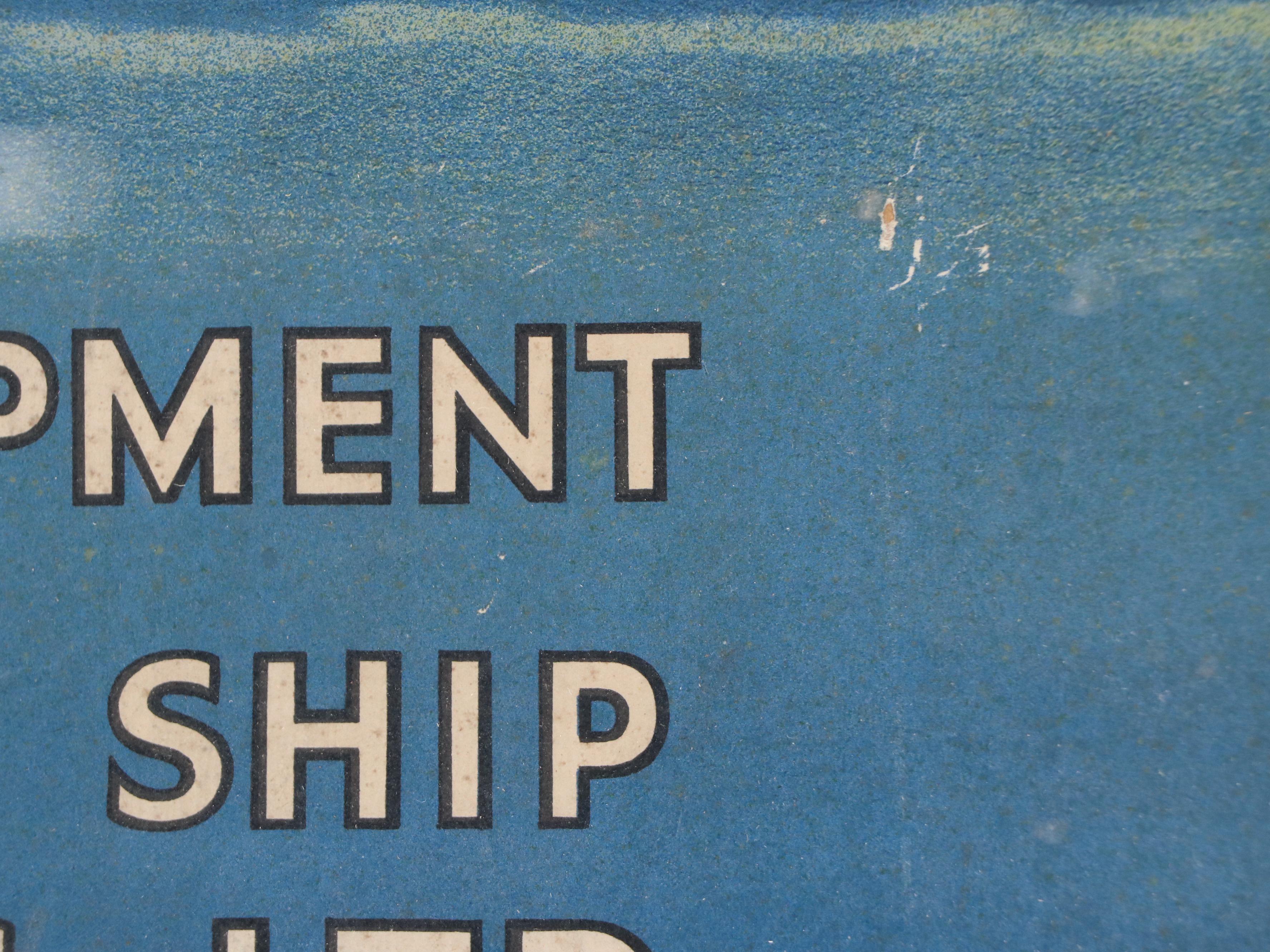 Kolster Brandes Radio Advertisement Color Lithograph with Queen Mary Ocean Liner