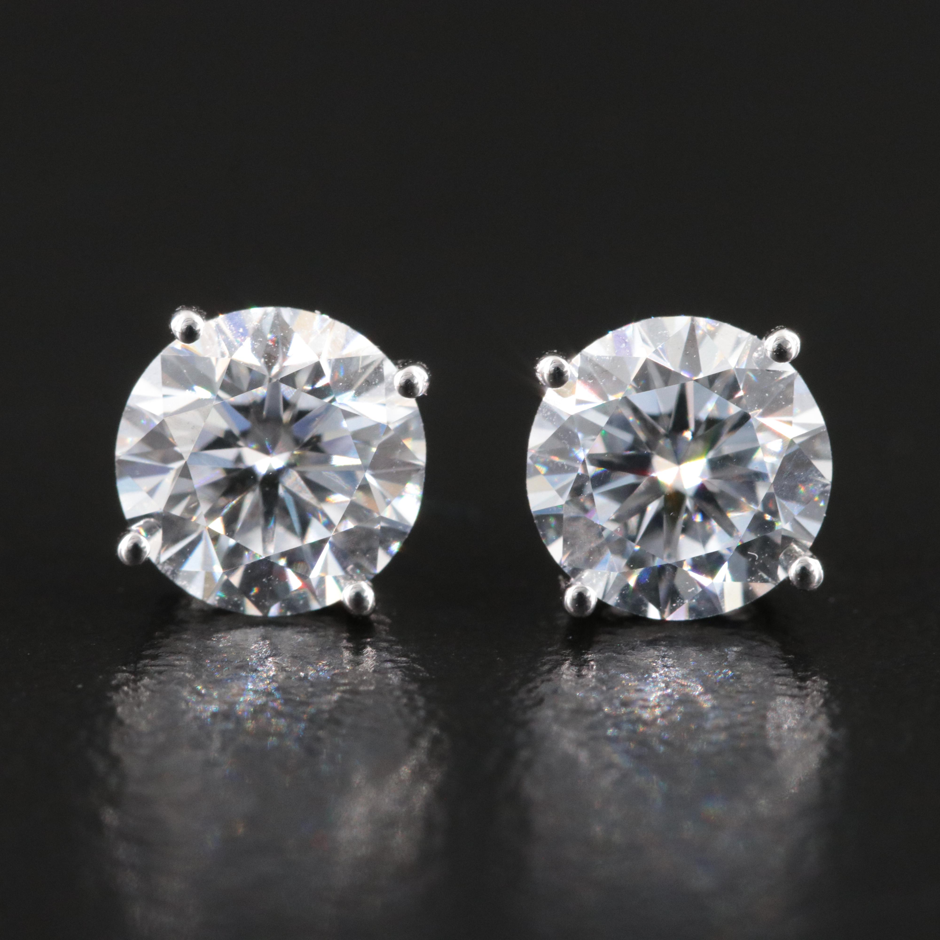 14K 1.90 CTW Lab Grown Diamond Stud Earrings