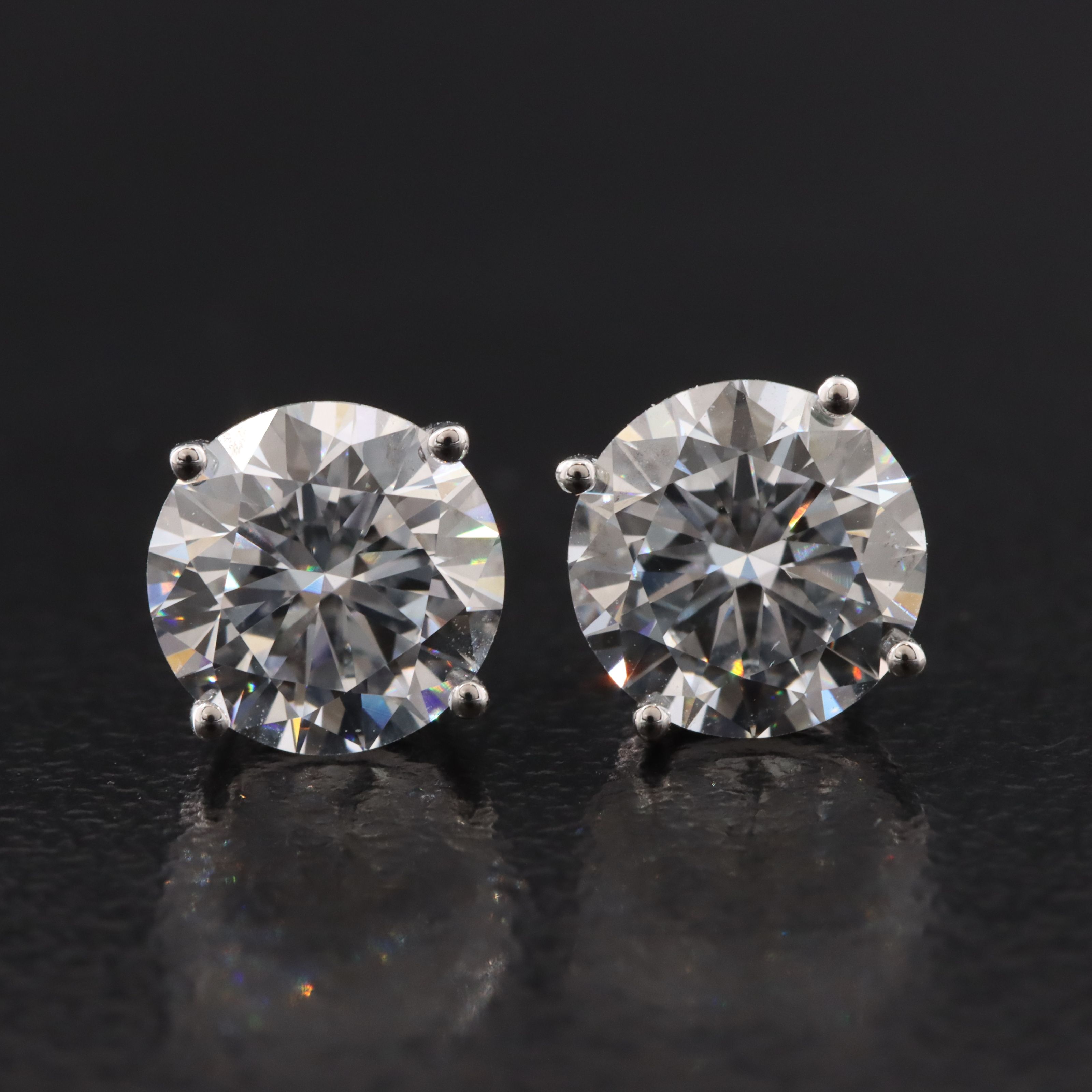 14K 2.07 CTW Lab Grown Diamond Stud Earrings