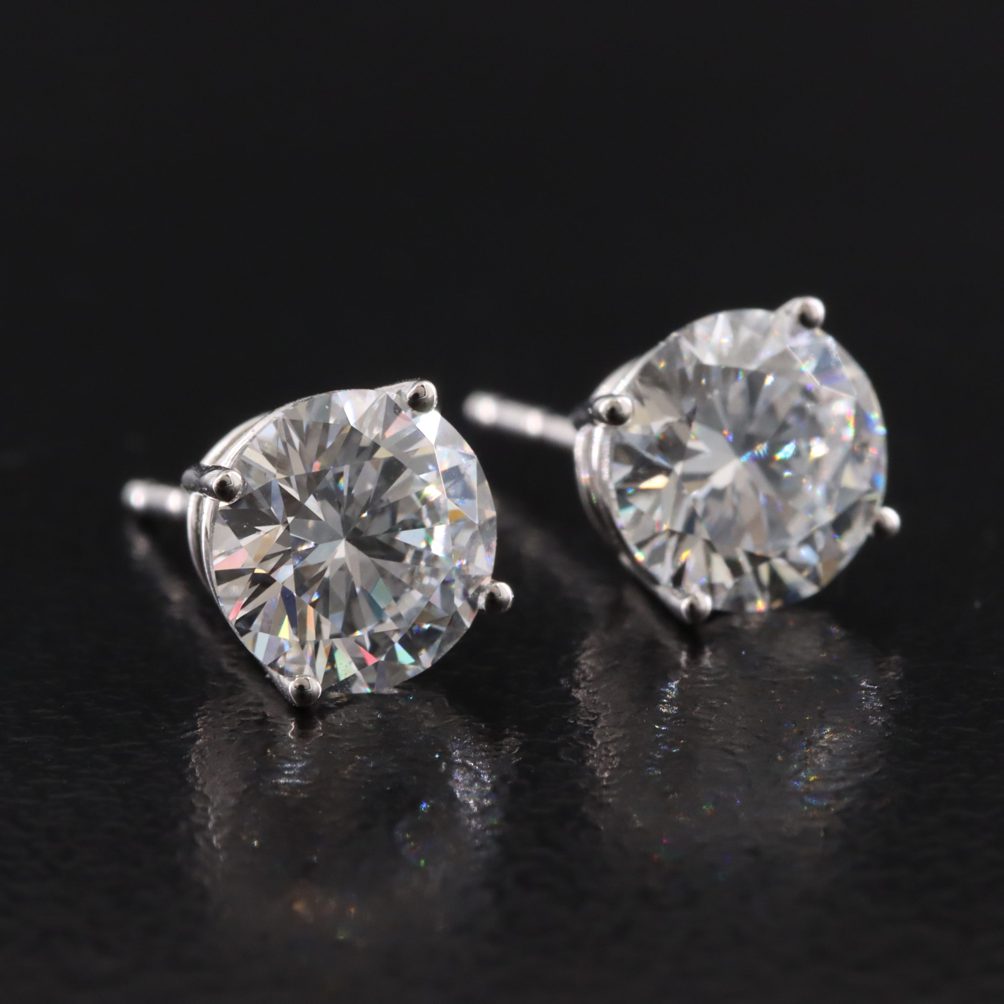 14K 2.07 CTW Lab Grown Diamond Stud Earrings