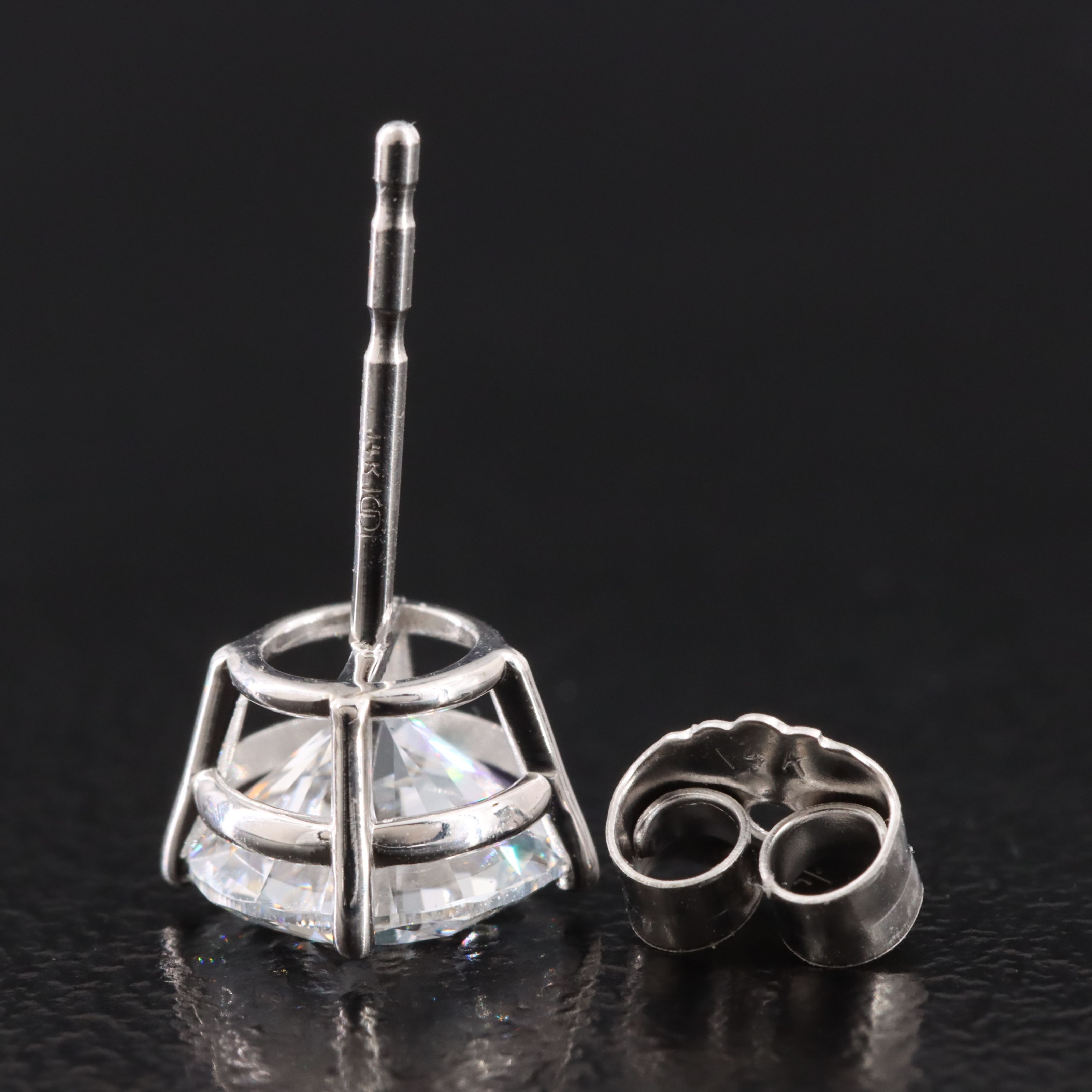 14K 2.07 CTW Lab Grown Diamond Stud Earrings