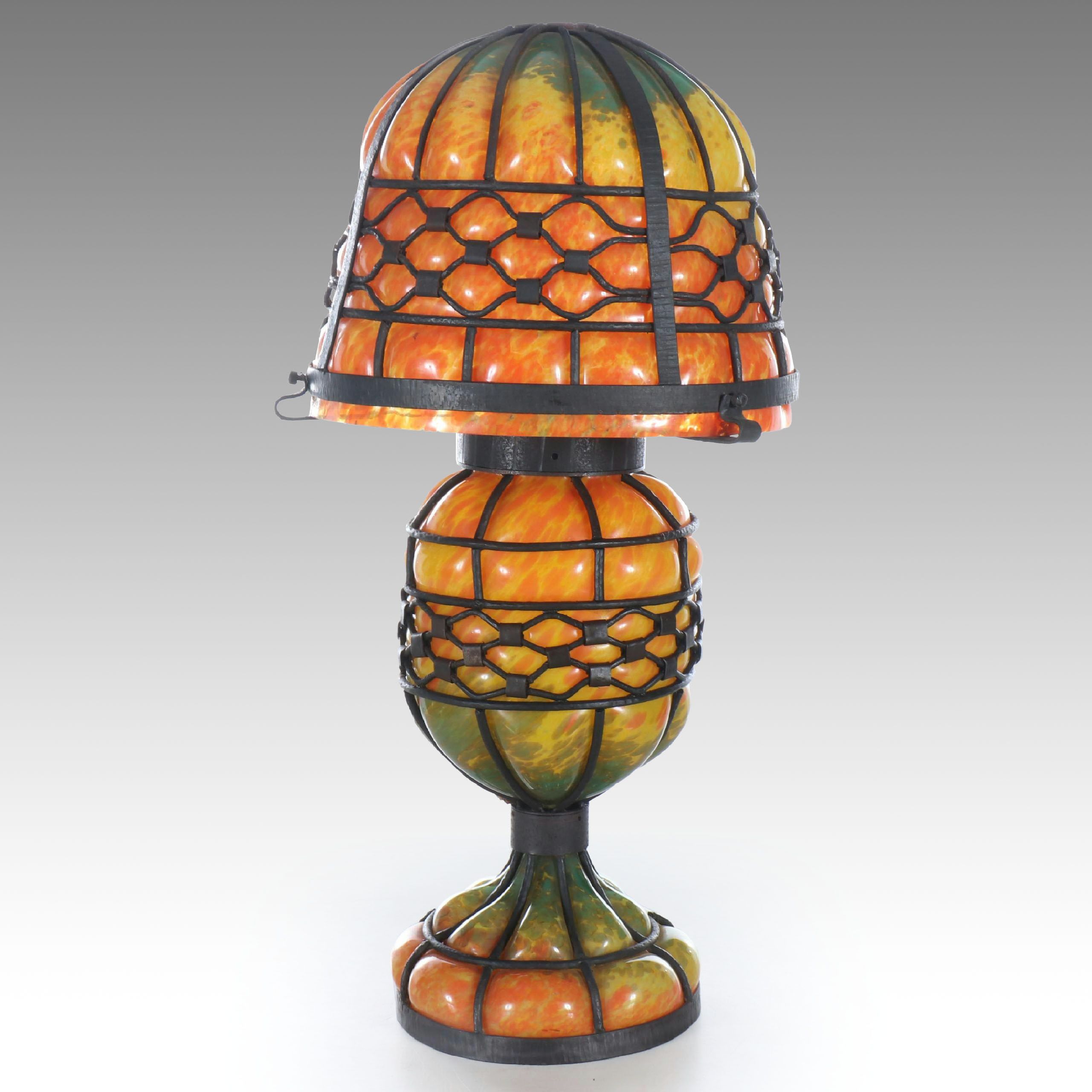 Daum French Art Deco Lamp, Early to Mid-20th Century