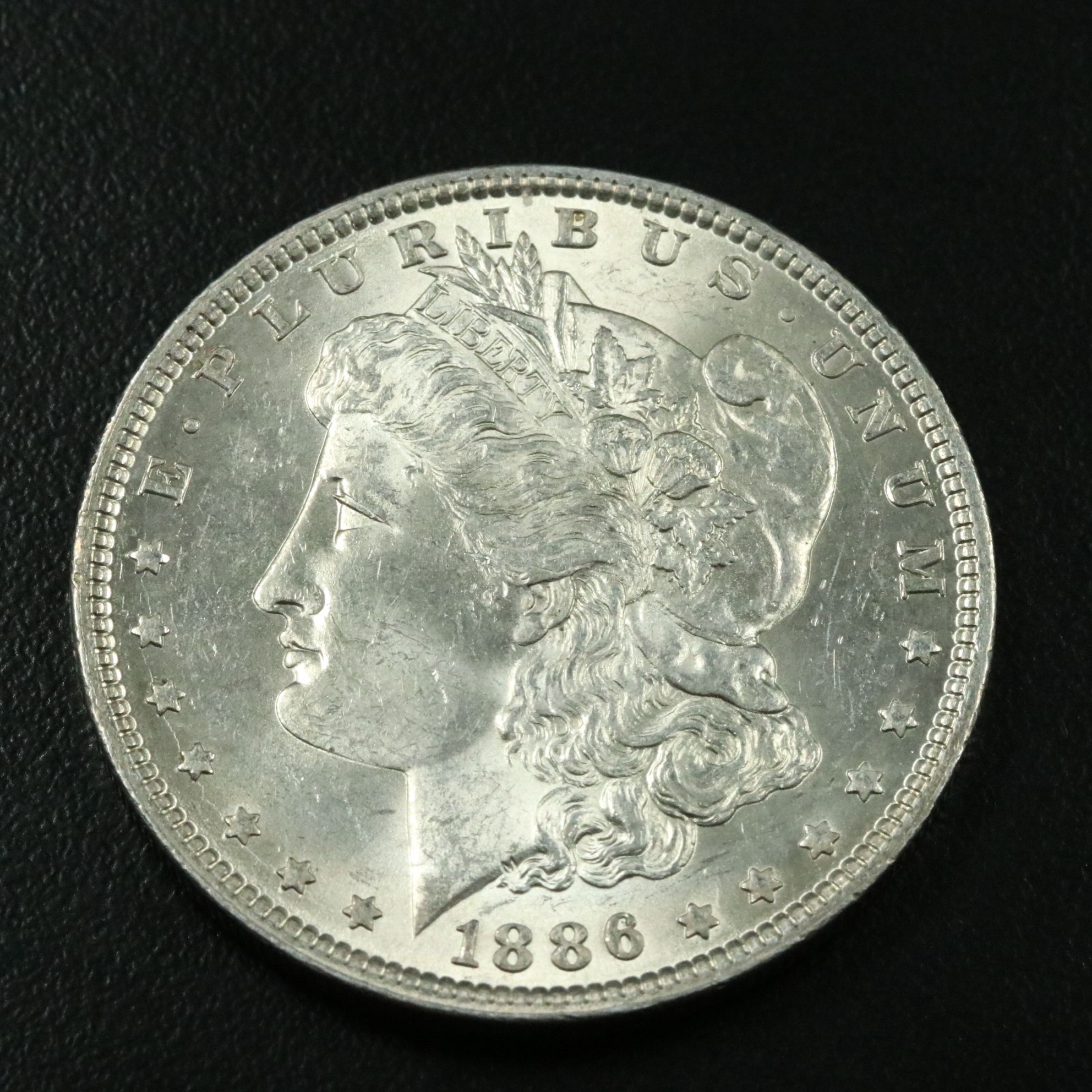 1886 Uncirculated  Morgan Silver Dollar