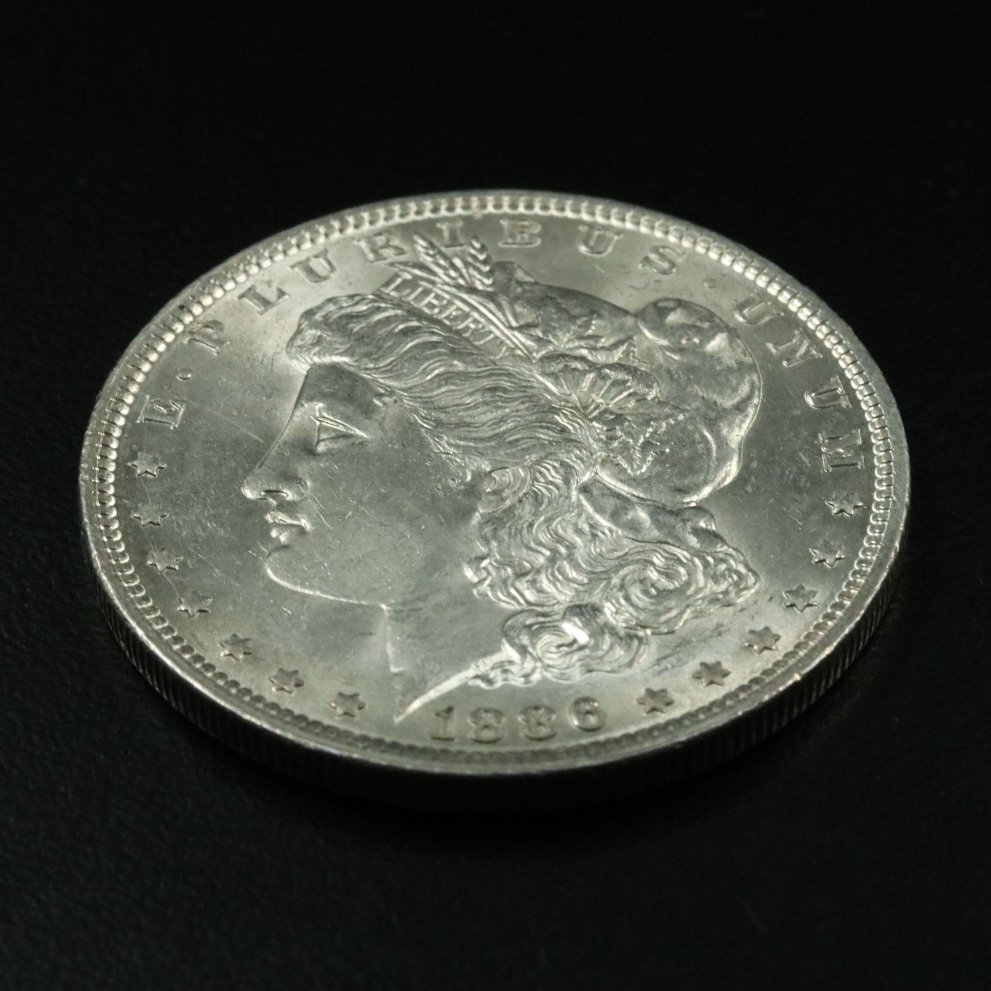 1886 Uncirculated  Morgan Silver Dollar