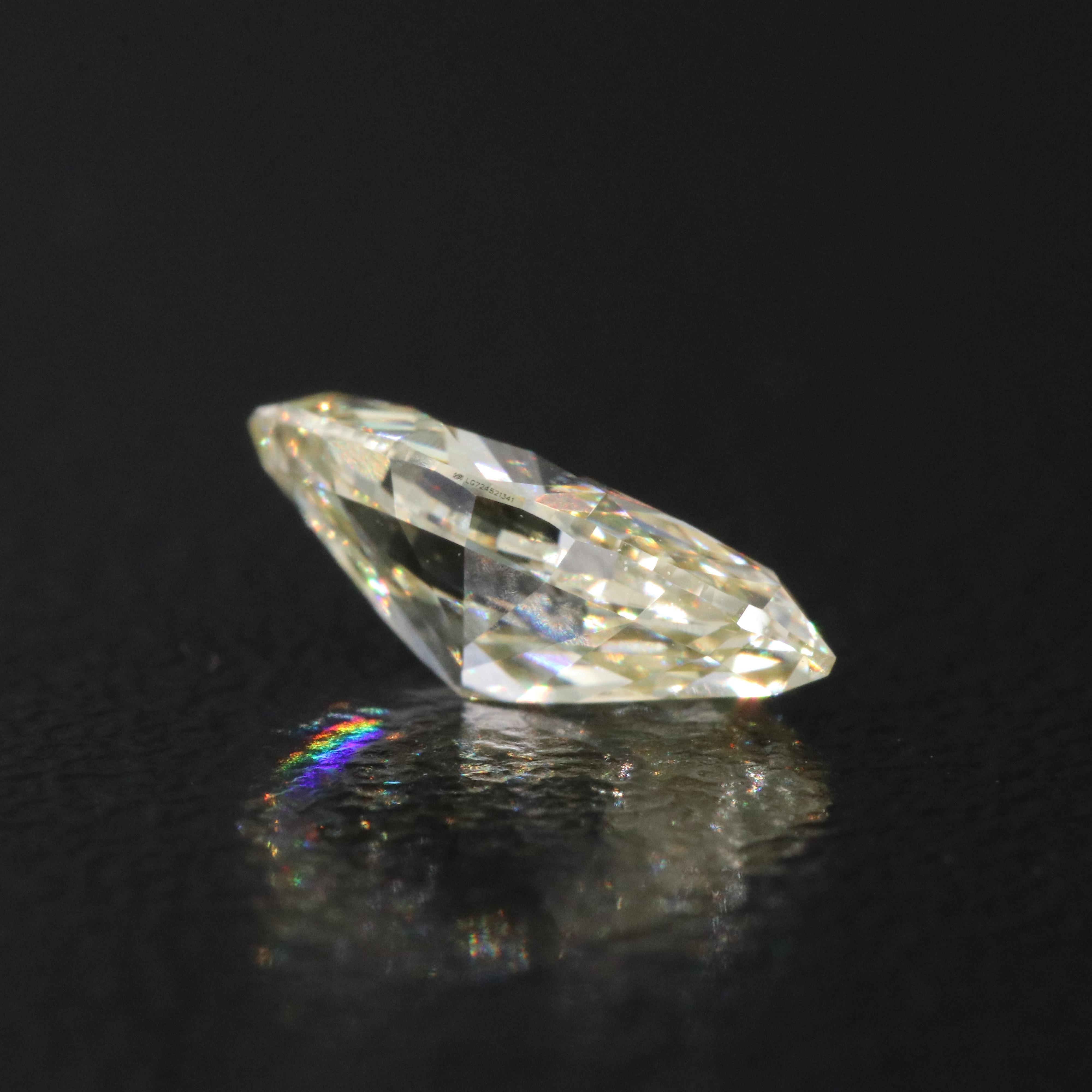 Loose 1.04 CT Lab Grown Fancy Yellow Diamond with IGI Report