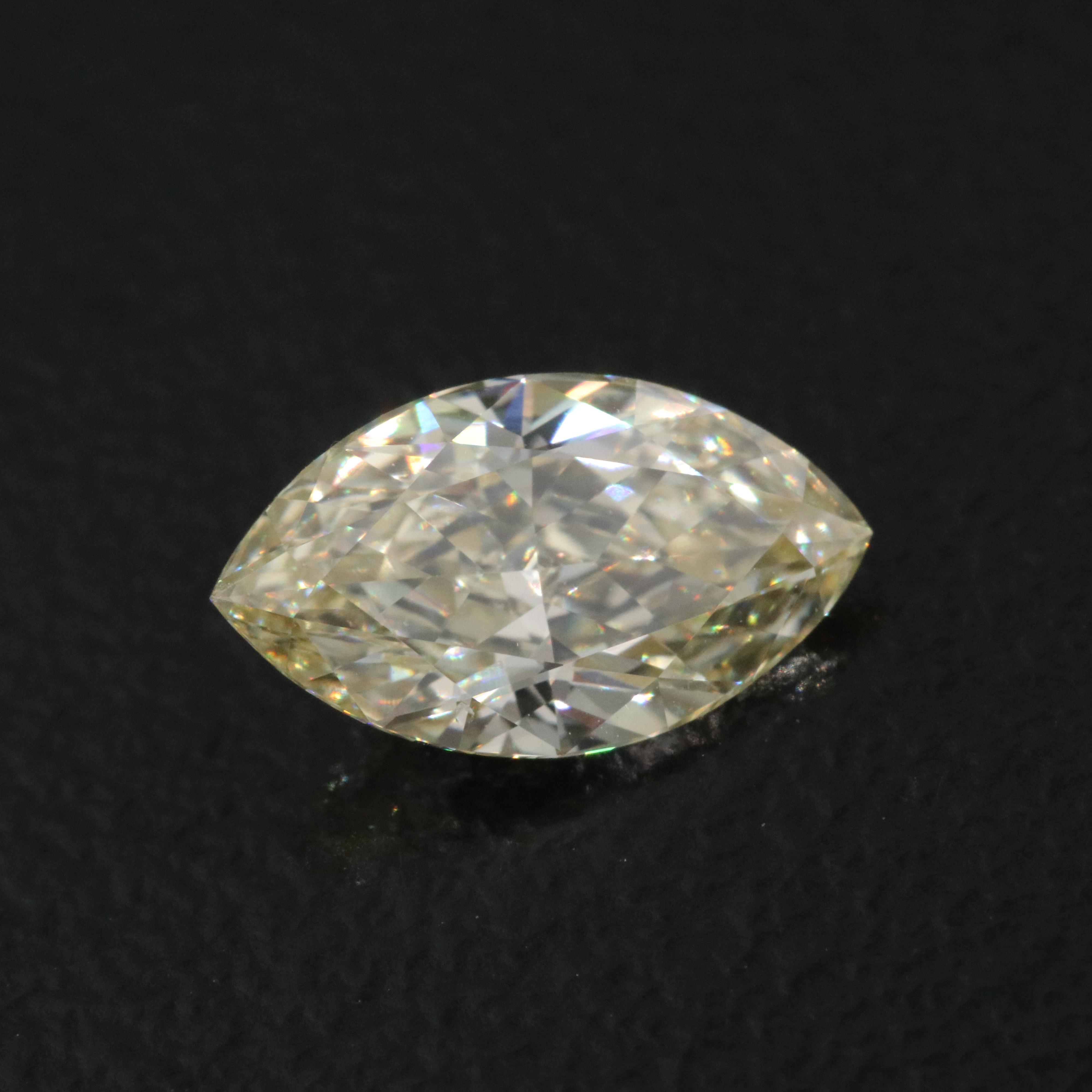 Loose 1.04 CT Lab Grown Fancy Yellow Diamond with IGI Report