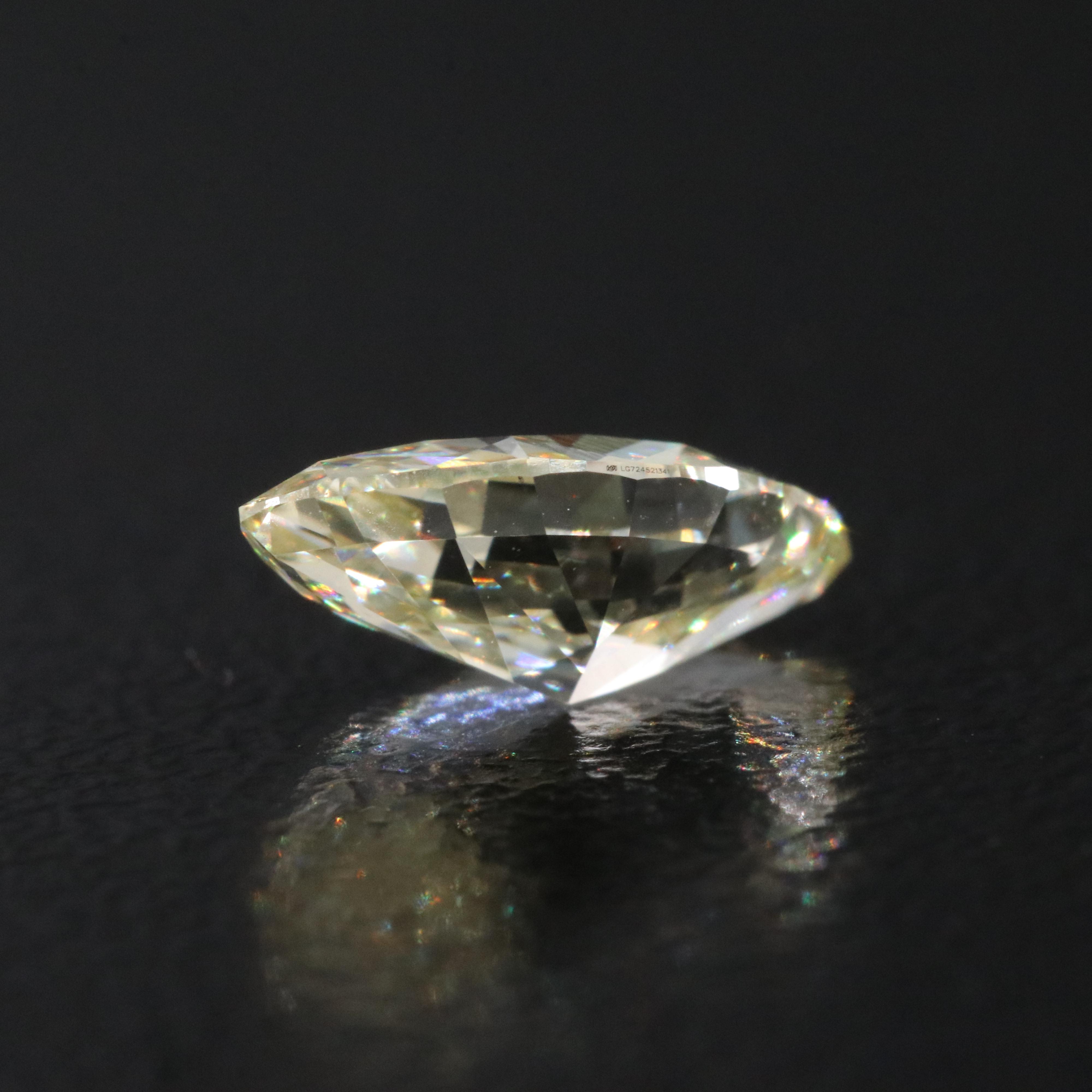 Loose 1.04 CT Lab Grown Fancy Yellow Diamond with IGI Report