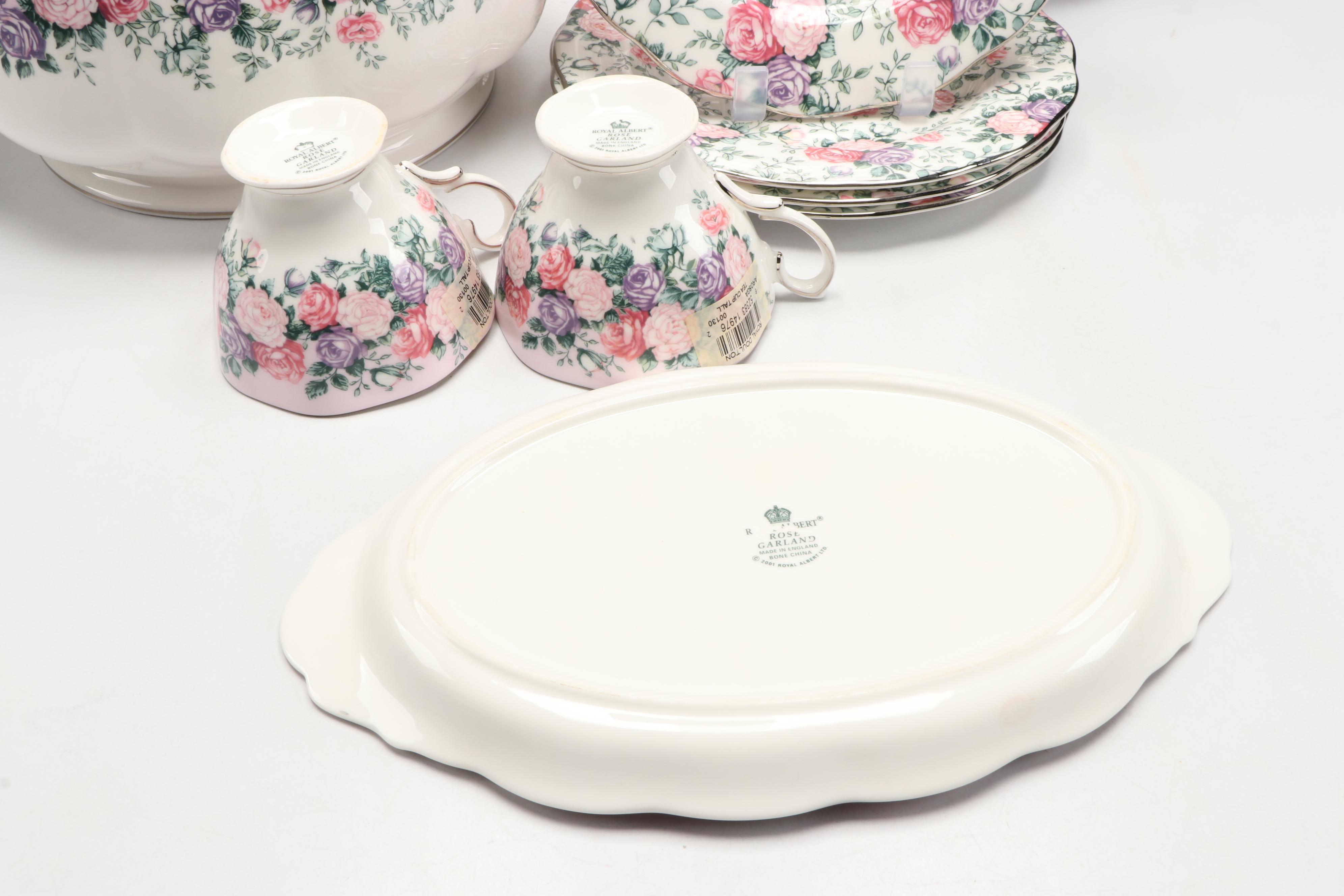 Royal Albert "Rose Garland" Bone China Dinnerware