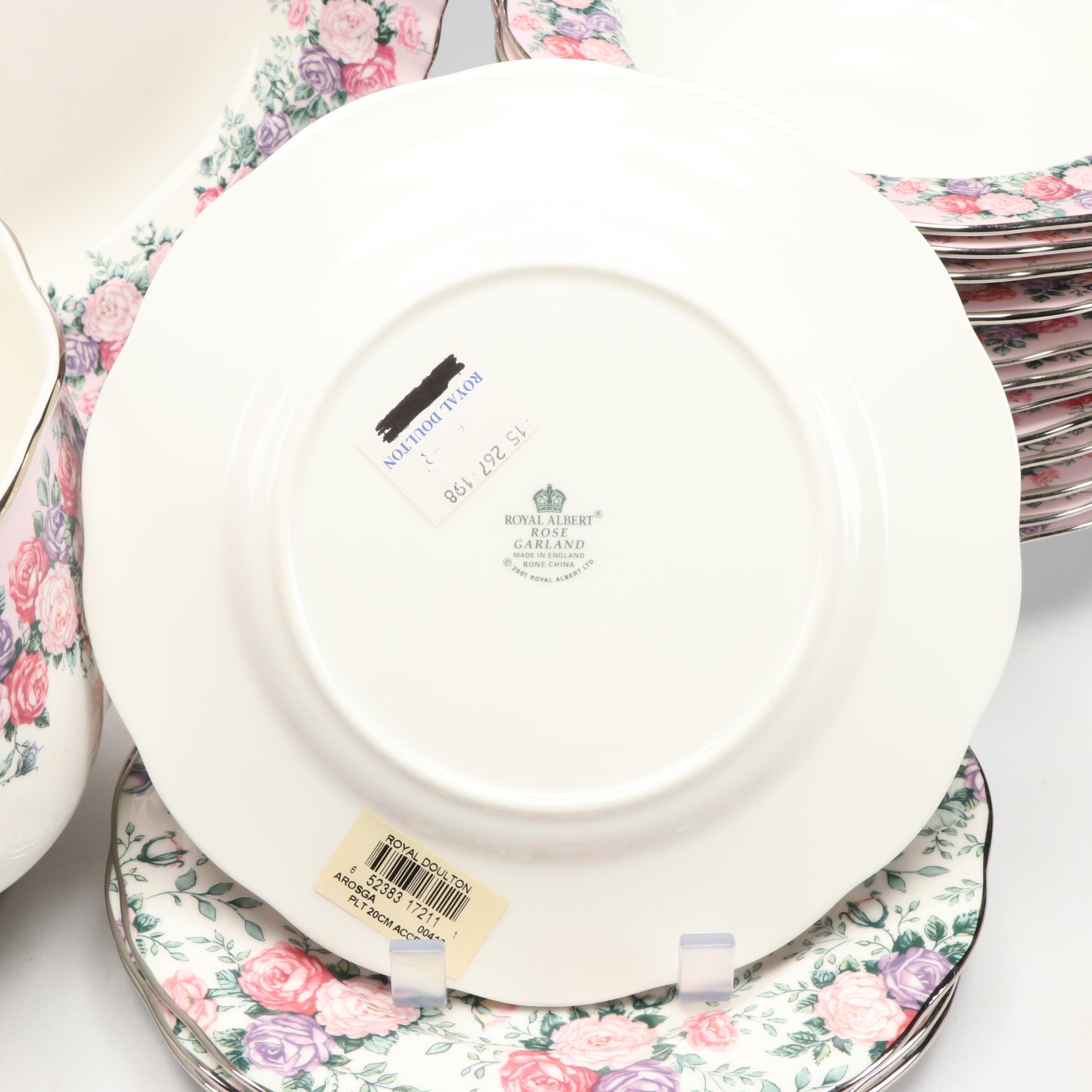 Royal Albert "Rose Garland" Bone China Dinnerware