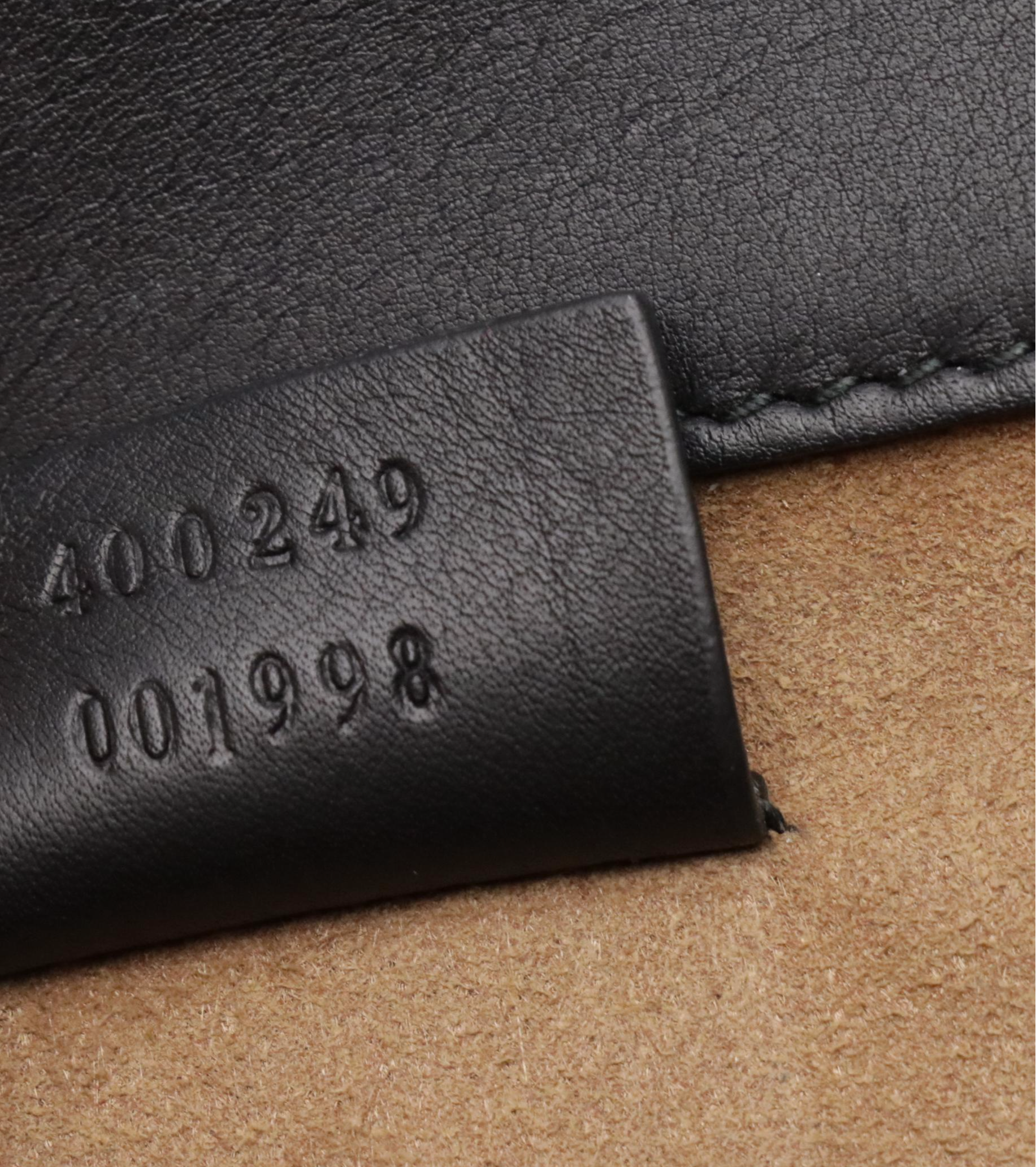 Gucci Dionysus Chain Strap Bag in Arabesque GG Supreme Canvas and Leather