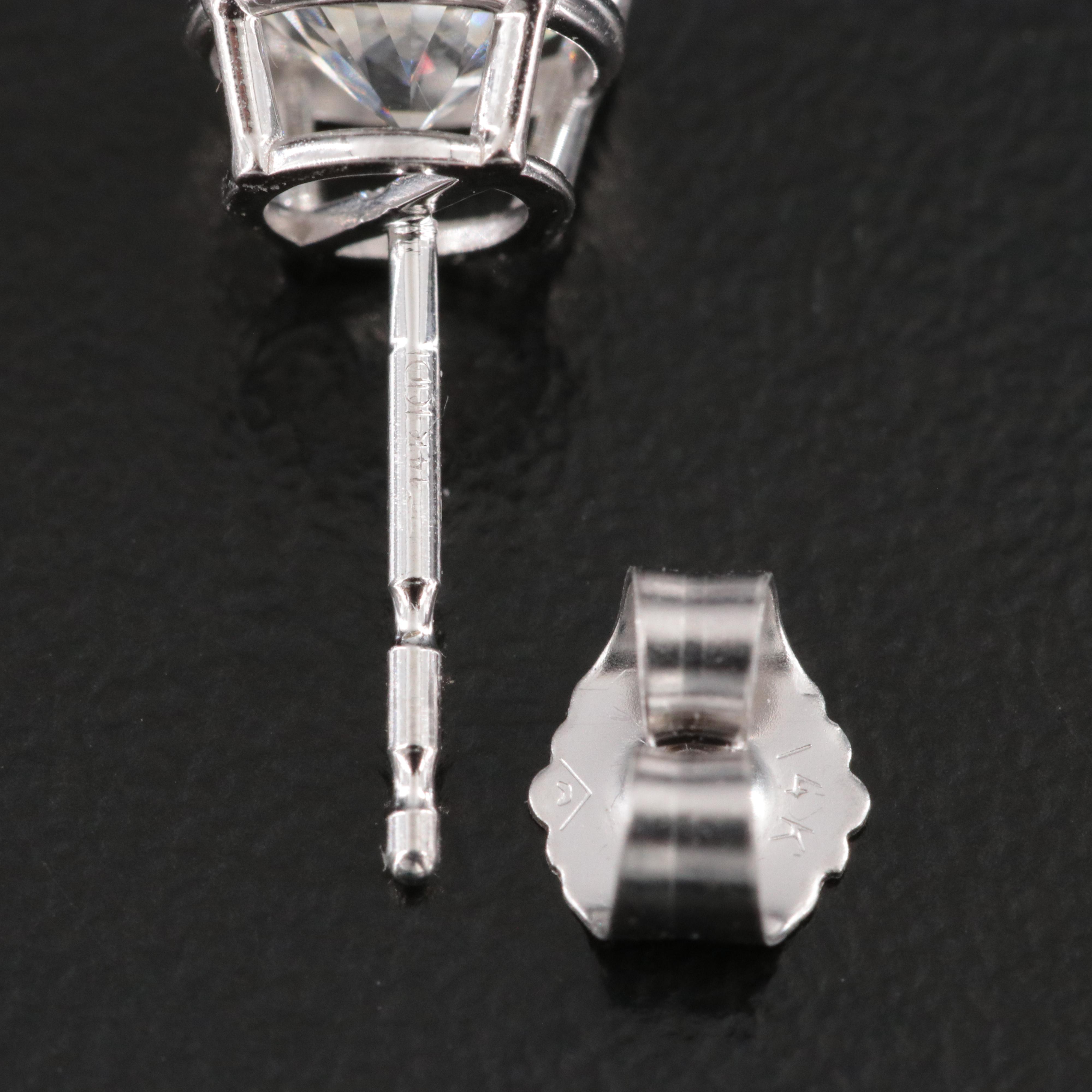 14K 2.00 CTW Lab Grown Diamond Stud Earrings