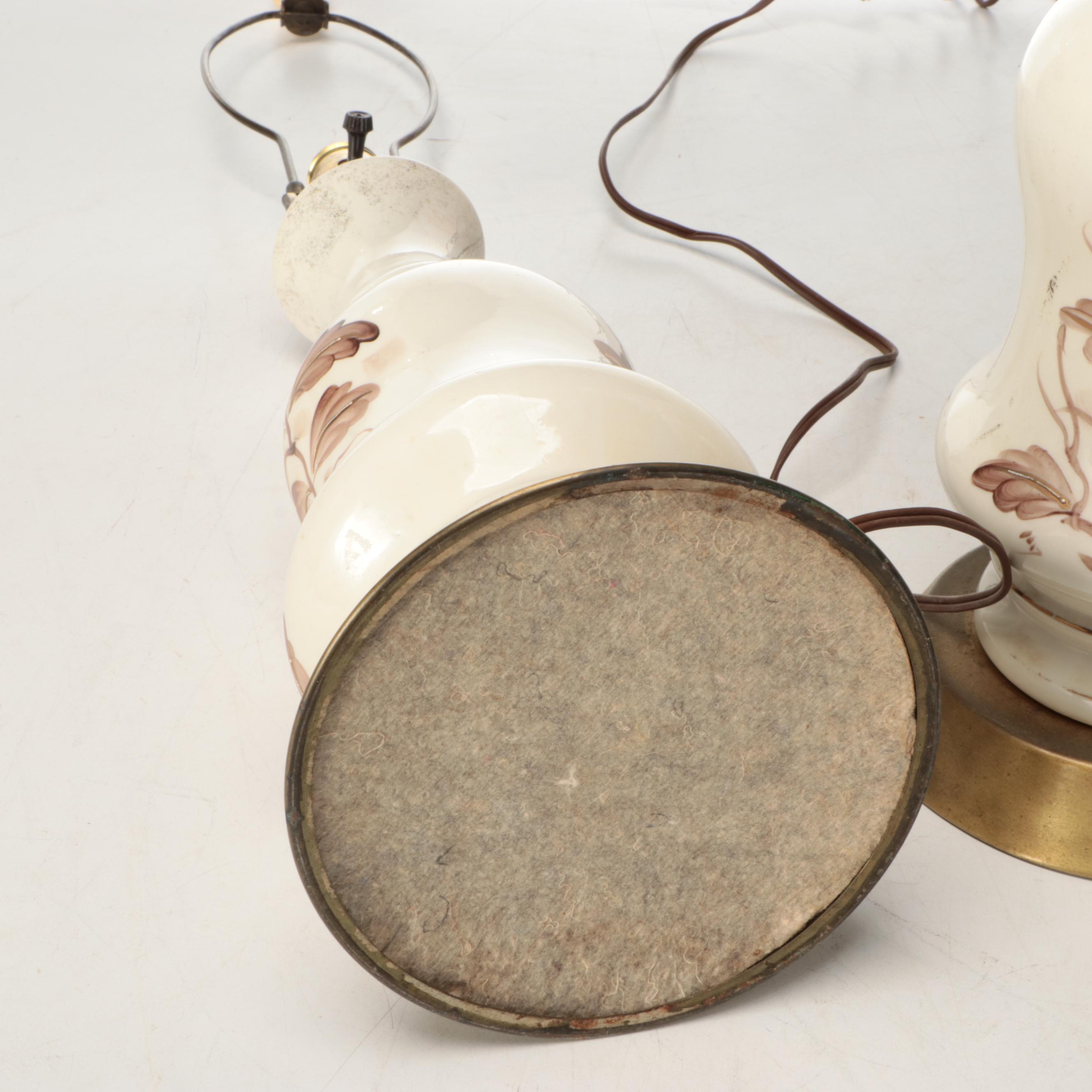 Hand-Painted Porcelain Table Lamps