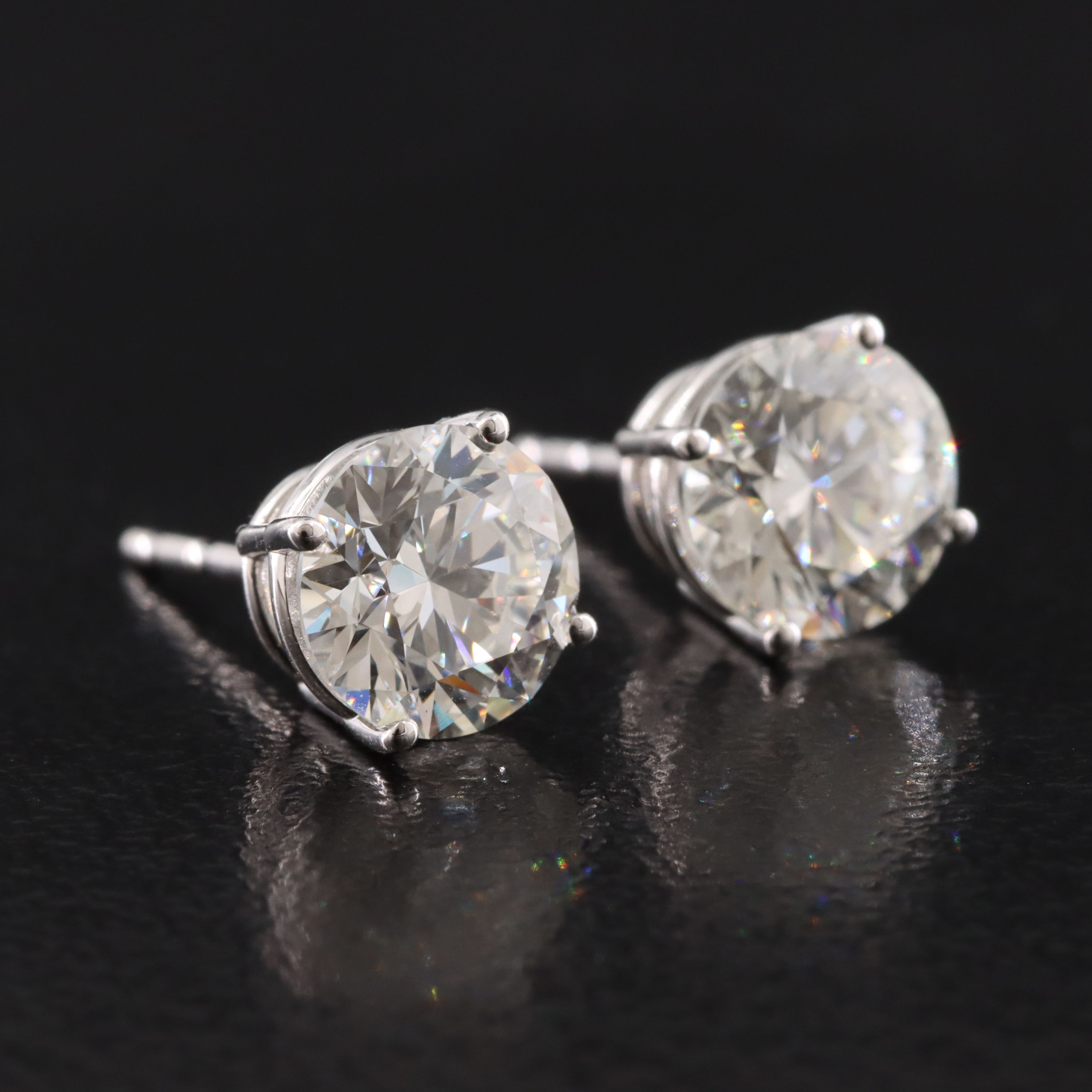14K 1.93 CTW Lab Grown Diamond Stud Earrings