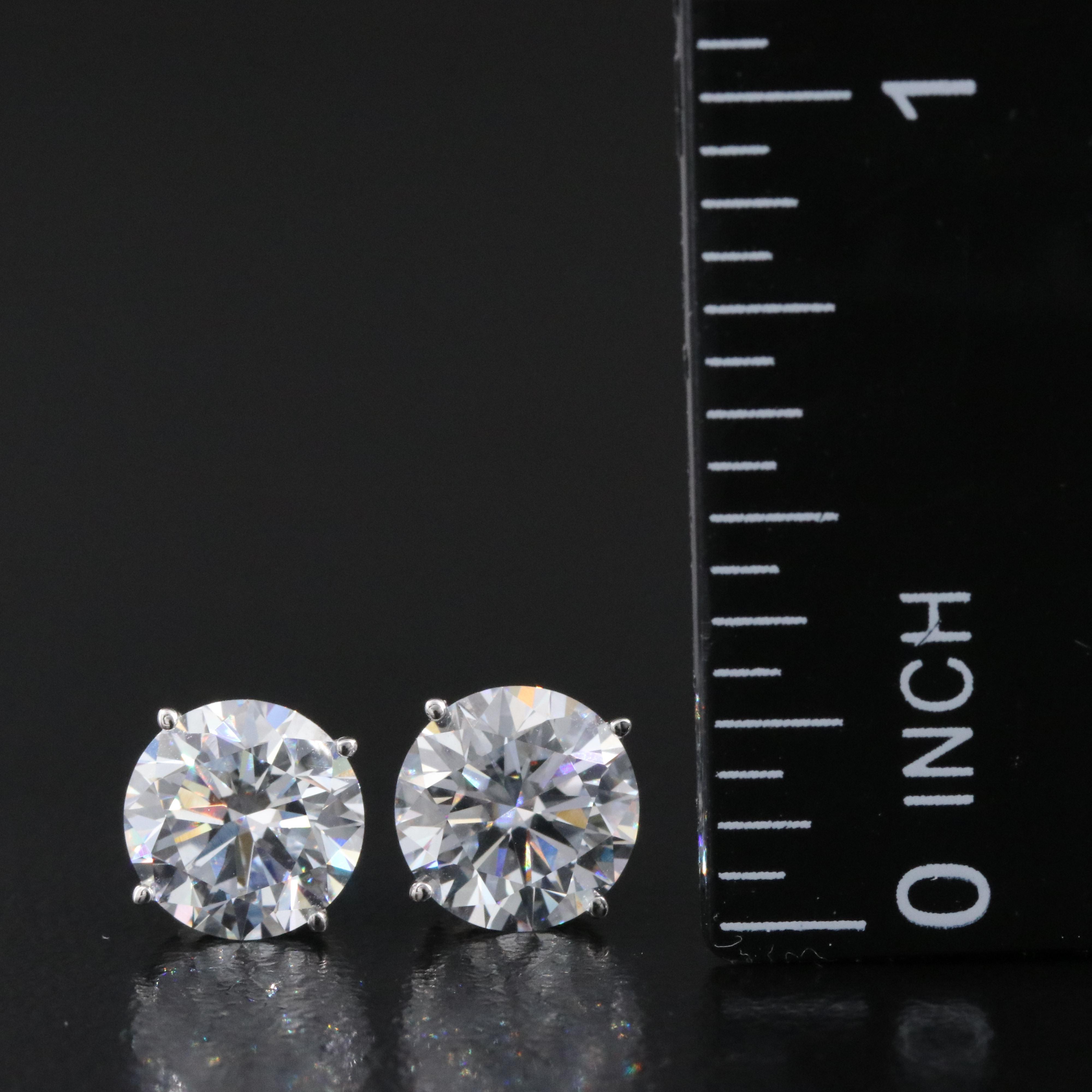 14K 3.05 CTW Lab Grown Diamond Solitaire Earrings