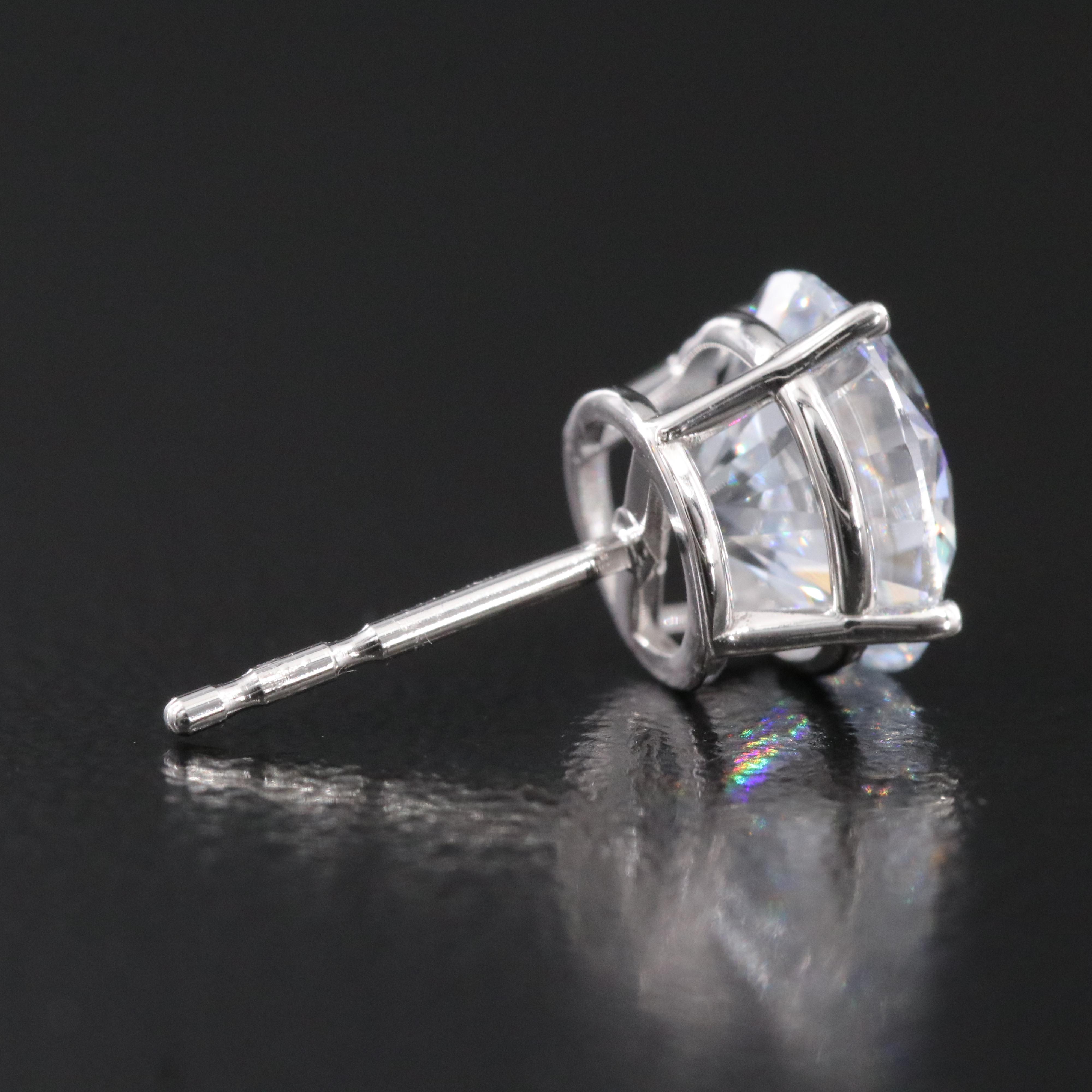 14K 3.05 CTW Lab Grown Diamond Solitaire Earrings