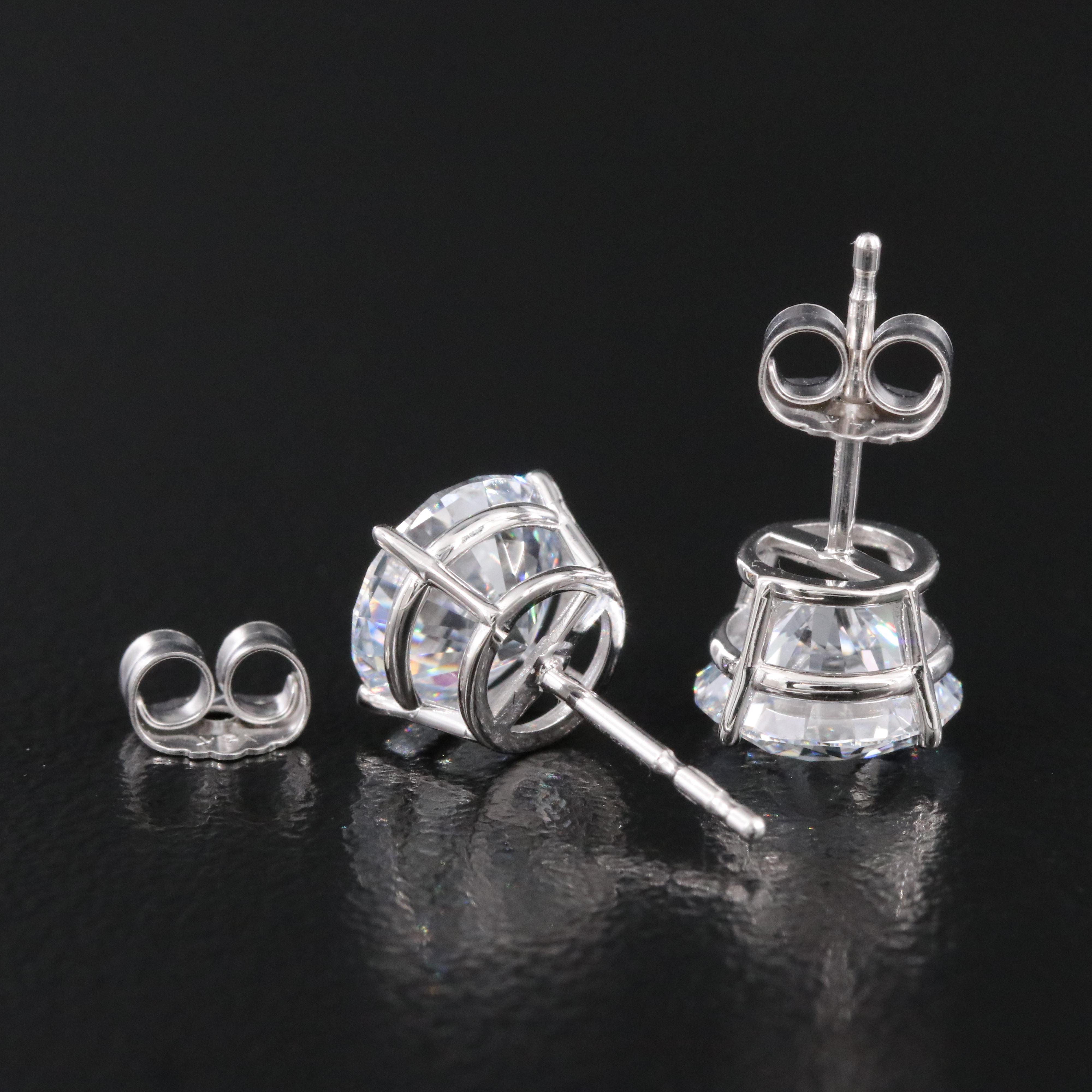 14K 3.05 CTW Lab Grown Diamond Solitaire Earrings