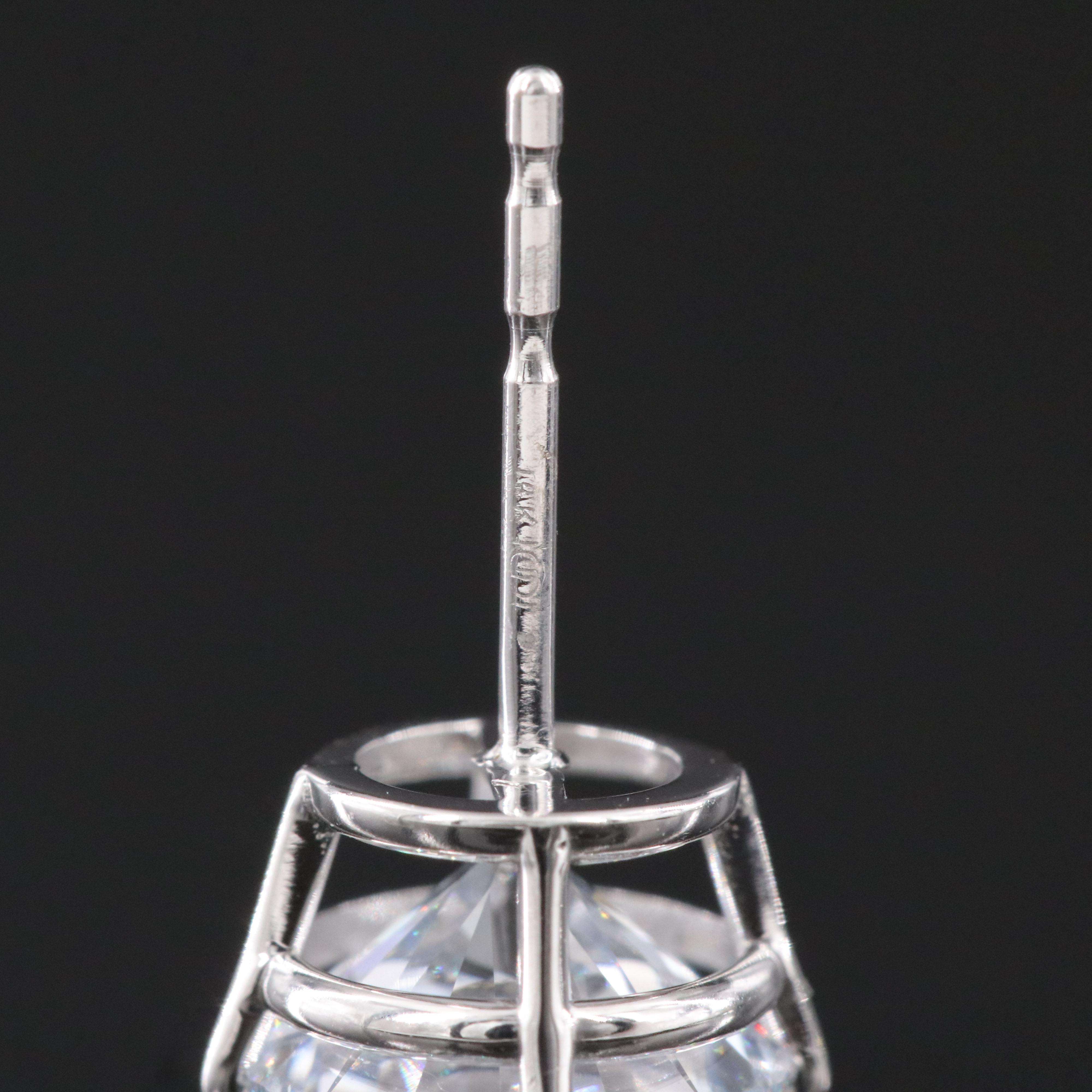 14K 3.05 CTW Lab Grown Diamond Solitaire Earrings