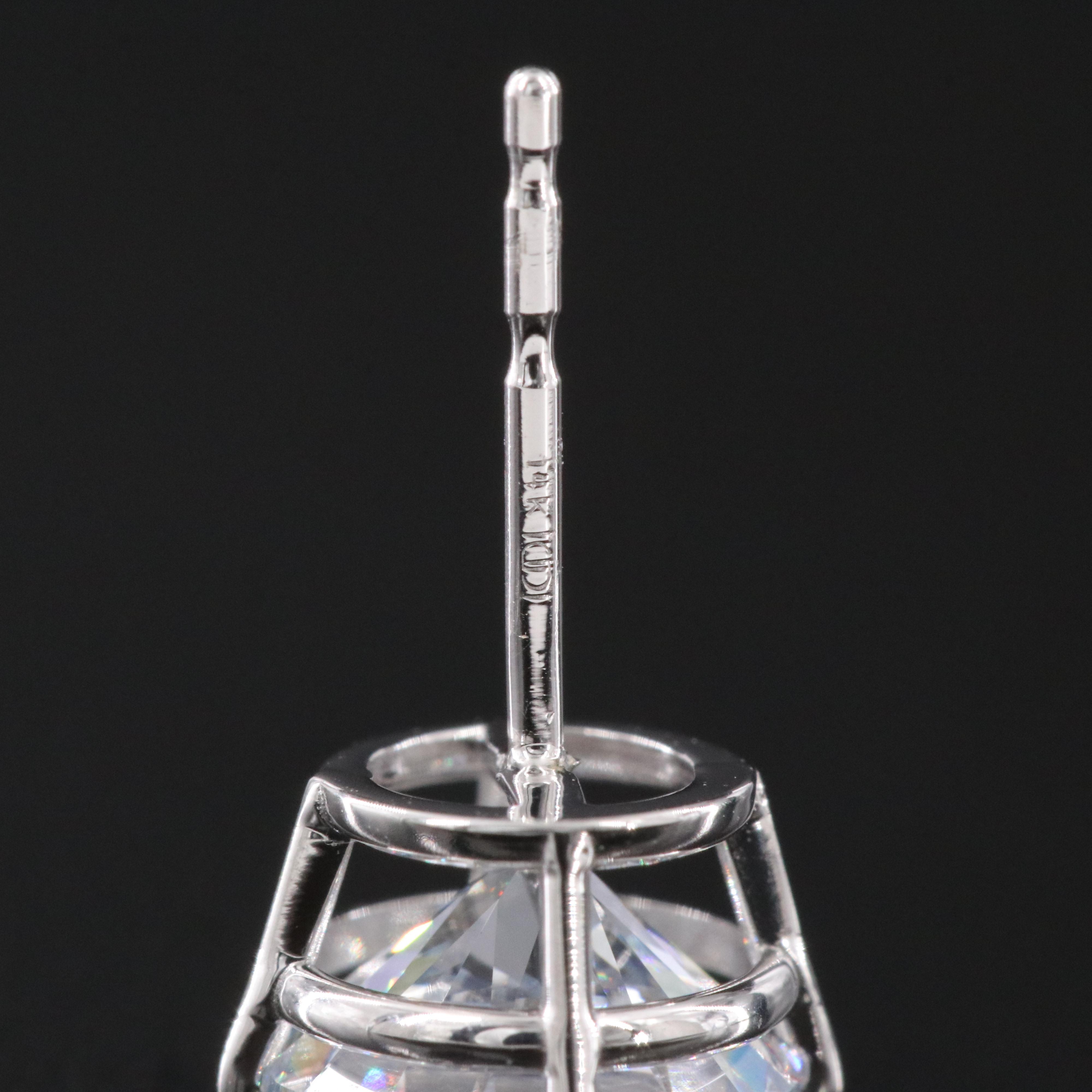 14K 2.80 CTW Lab Grown Diamond Stud Earrings