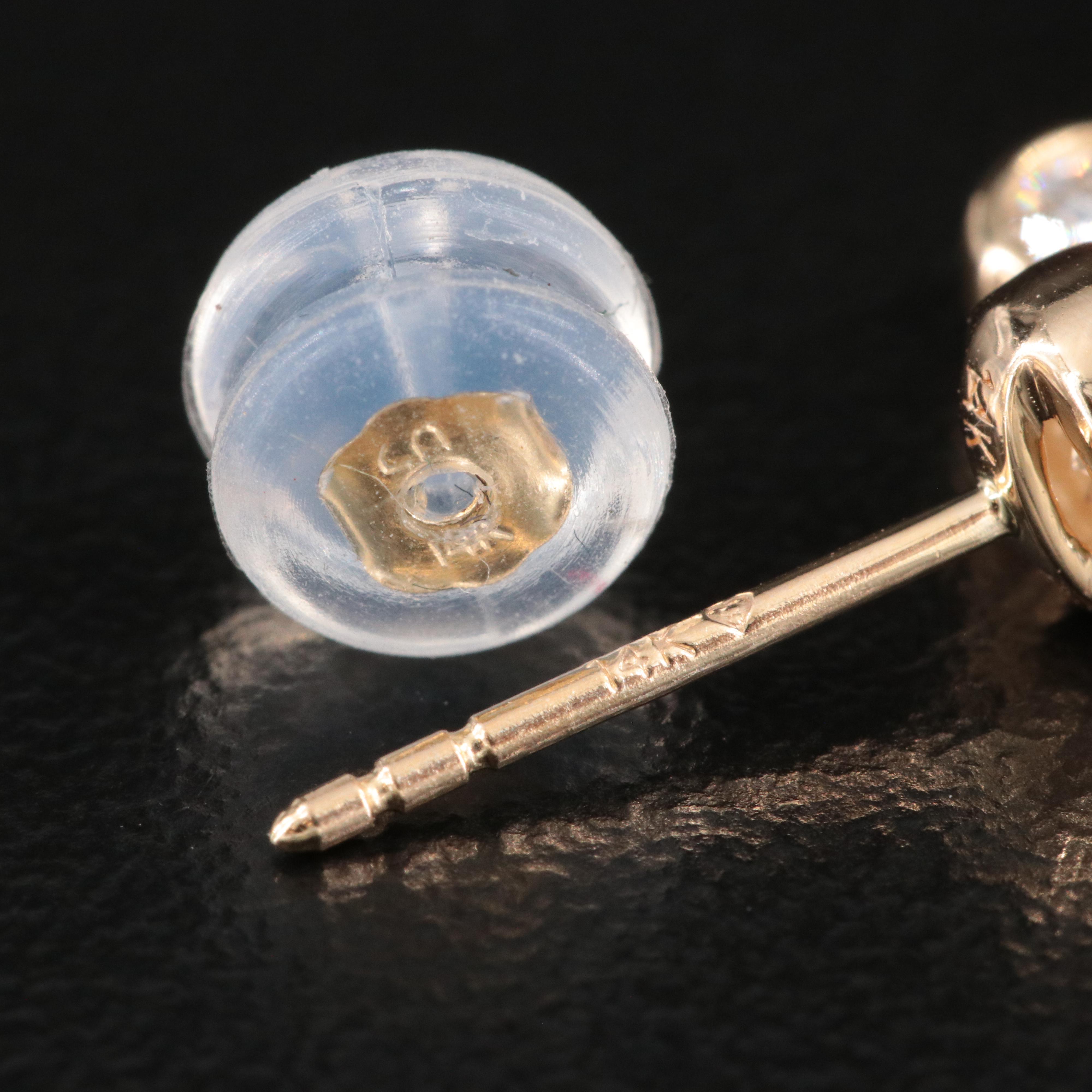 14K 1.25 CTW Lab Grown Diamond Drop Earrings