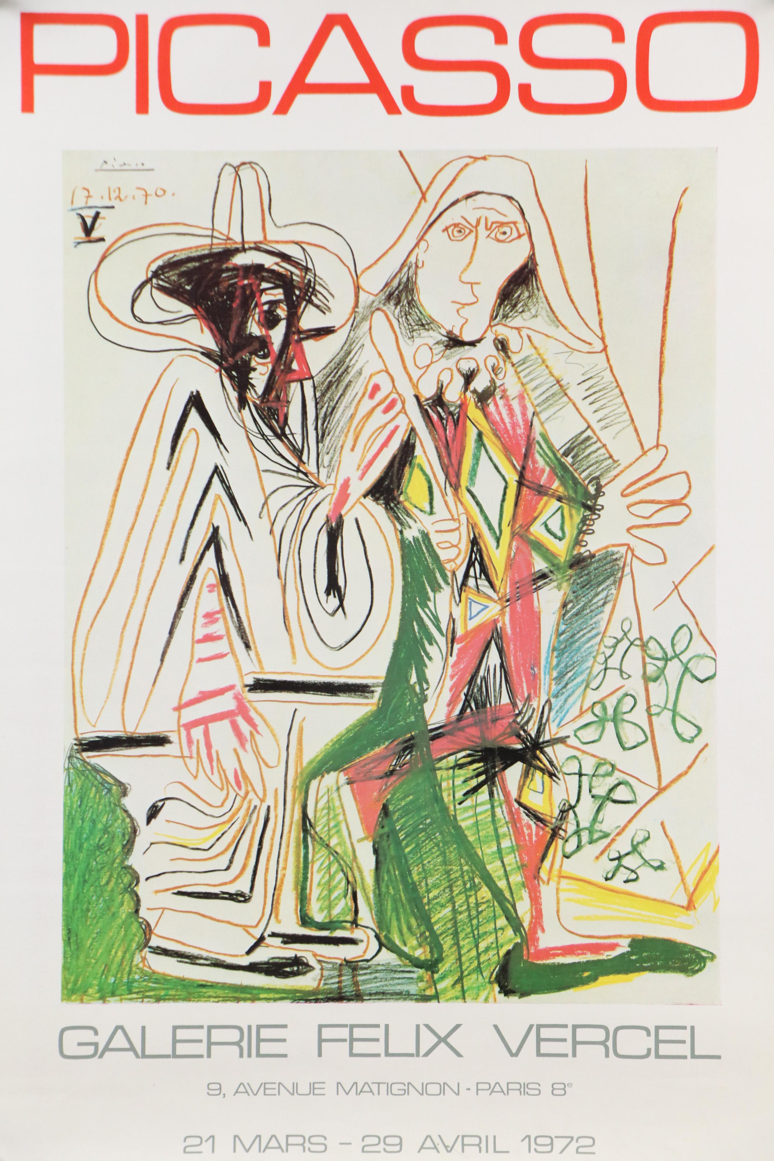 Galerie Felix Vercel Offset Lithograph Exhibition Poster After Pablo Picasso